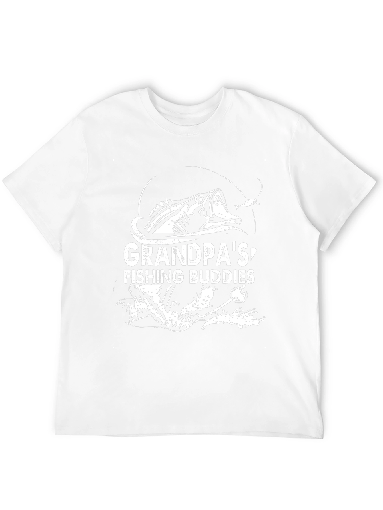 Grandpas Fishing Buddies Black T-Shirt