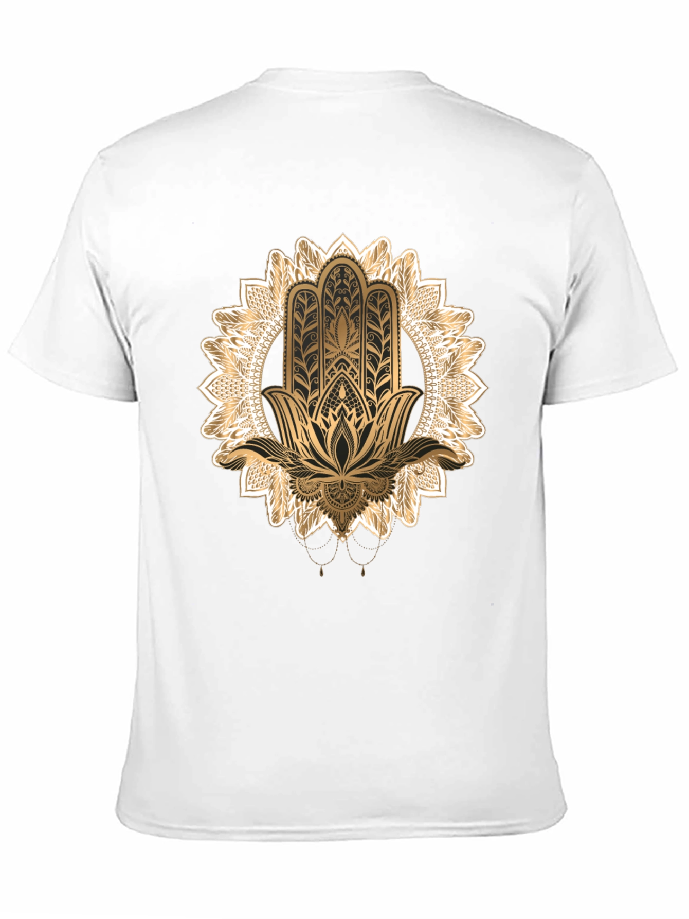 Hamsa Hand Graphic Black T-Shirt