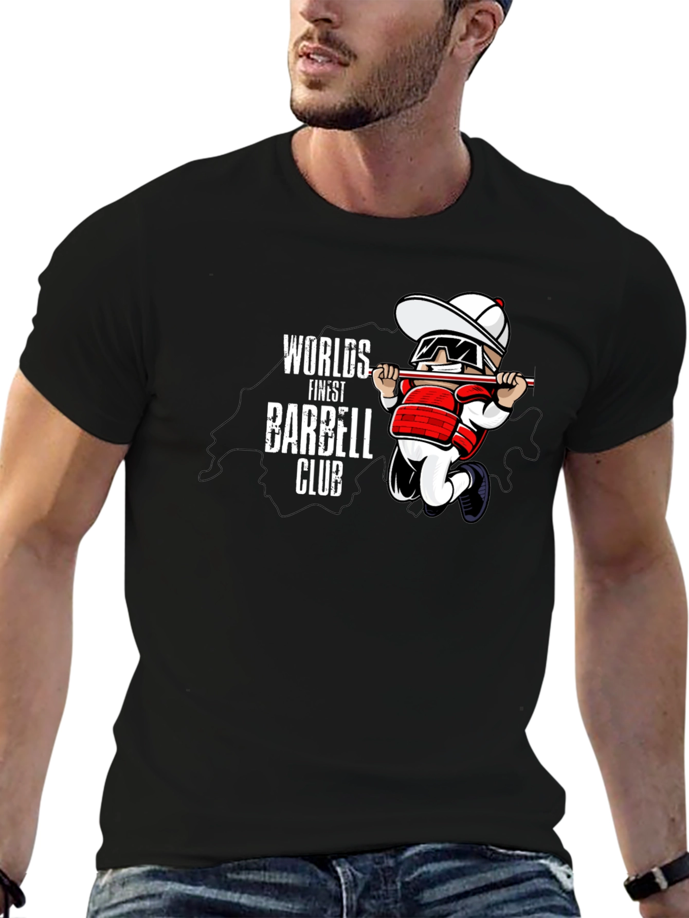 Worlds Finest Barbell Club Black T-Shirt