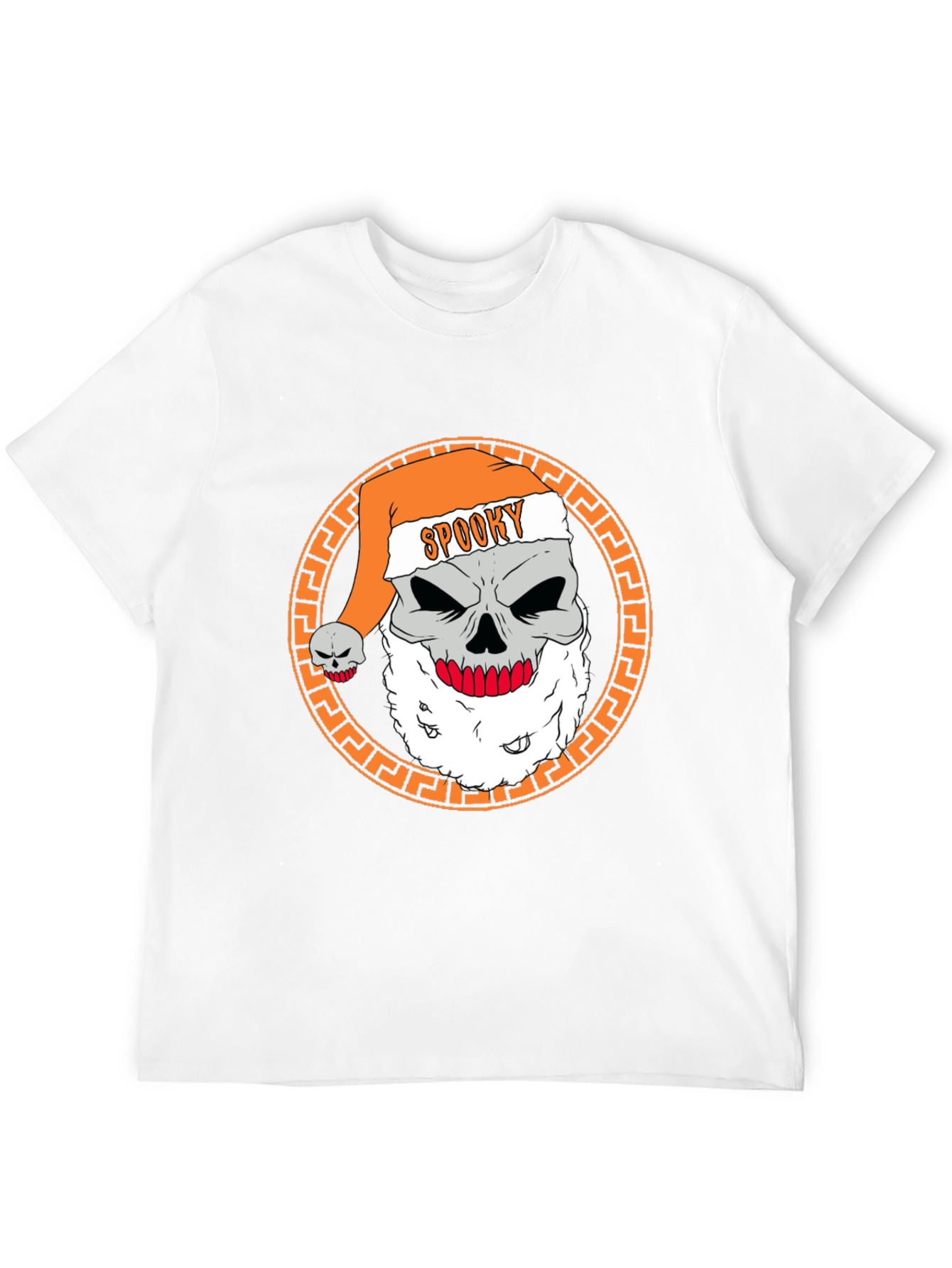 Spooky Santa Skull Graphic Tee