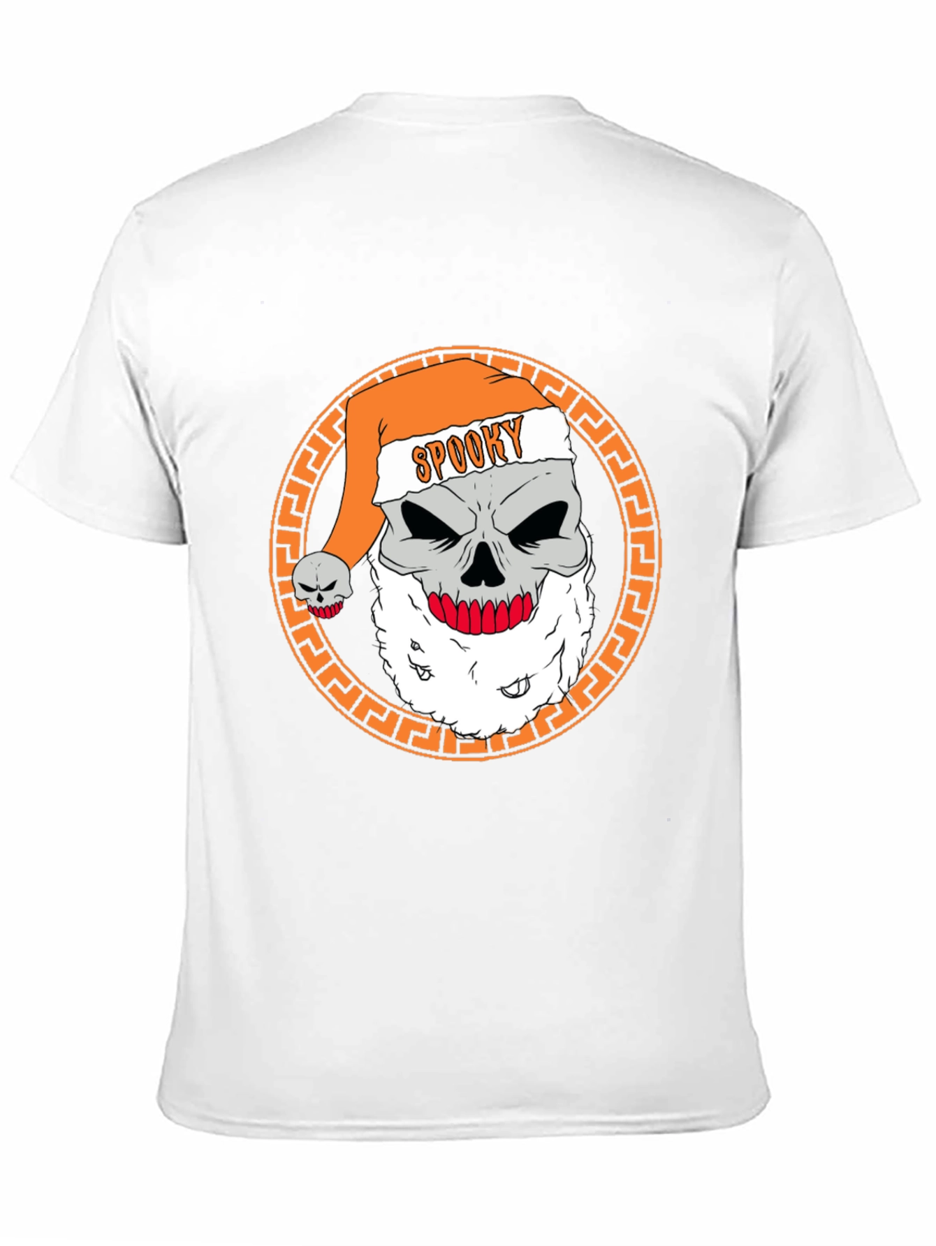 Spooky Santa Skull Graphic Tee