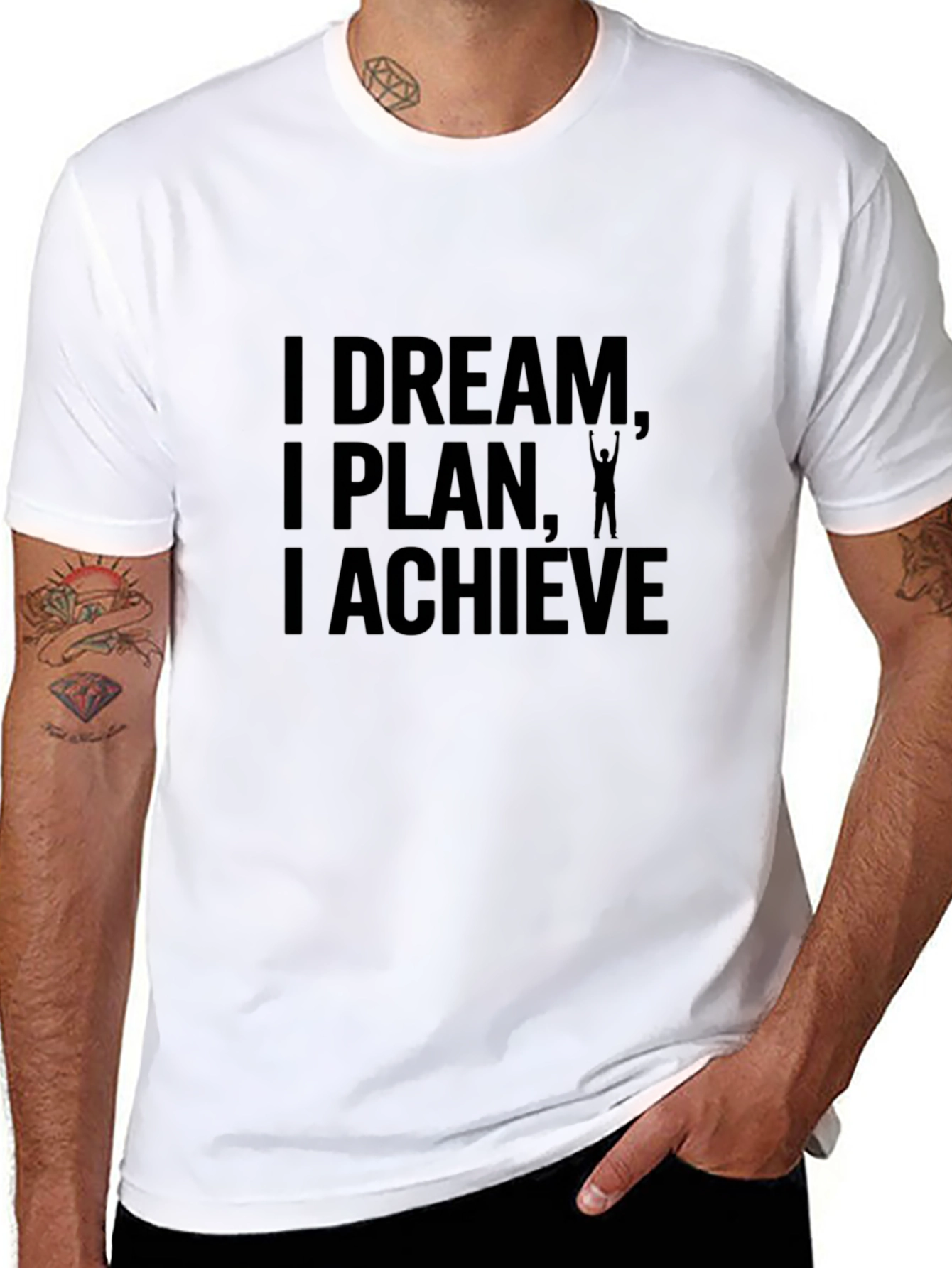 Motivational T-Shirt - Dream Plan Achieve