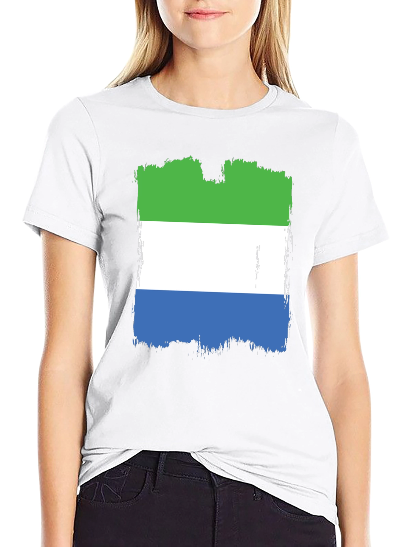 Sierra Leone Flag T-Shirt - Graphic Tee