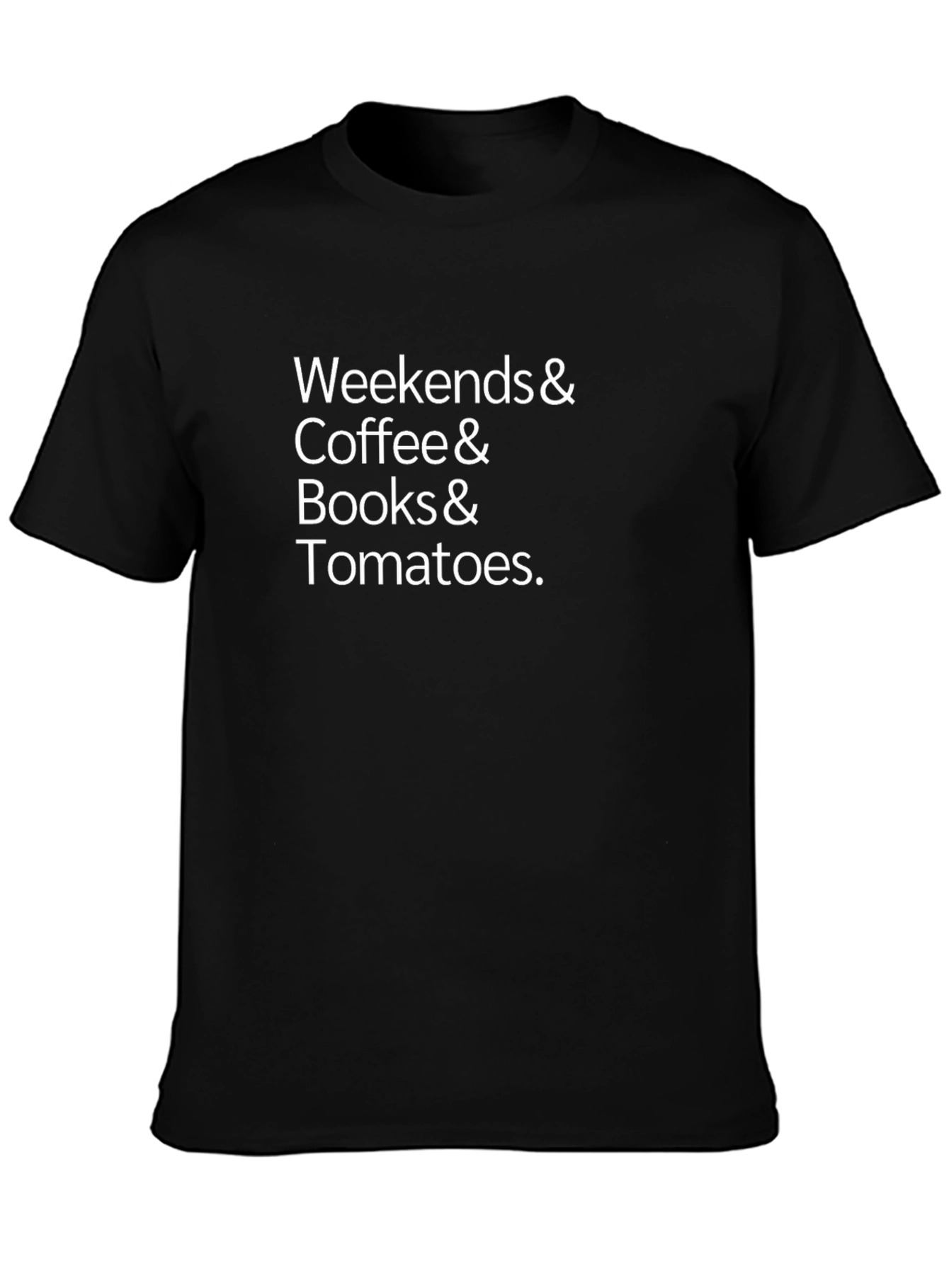 Weekends Coffee Books & Tomatoes Graphic Tee