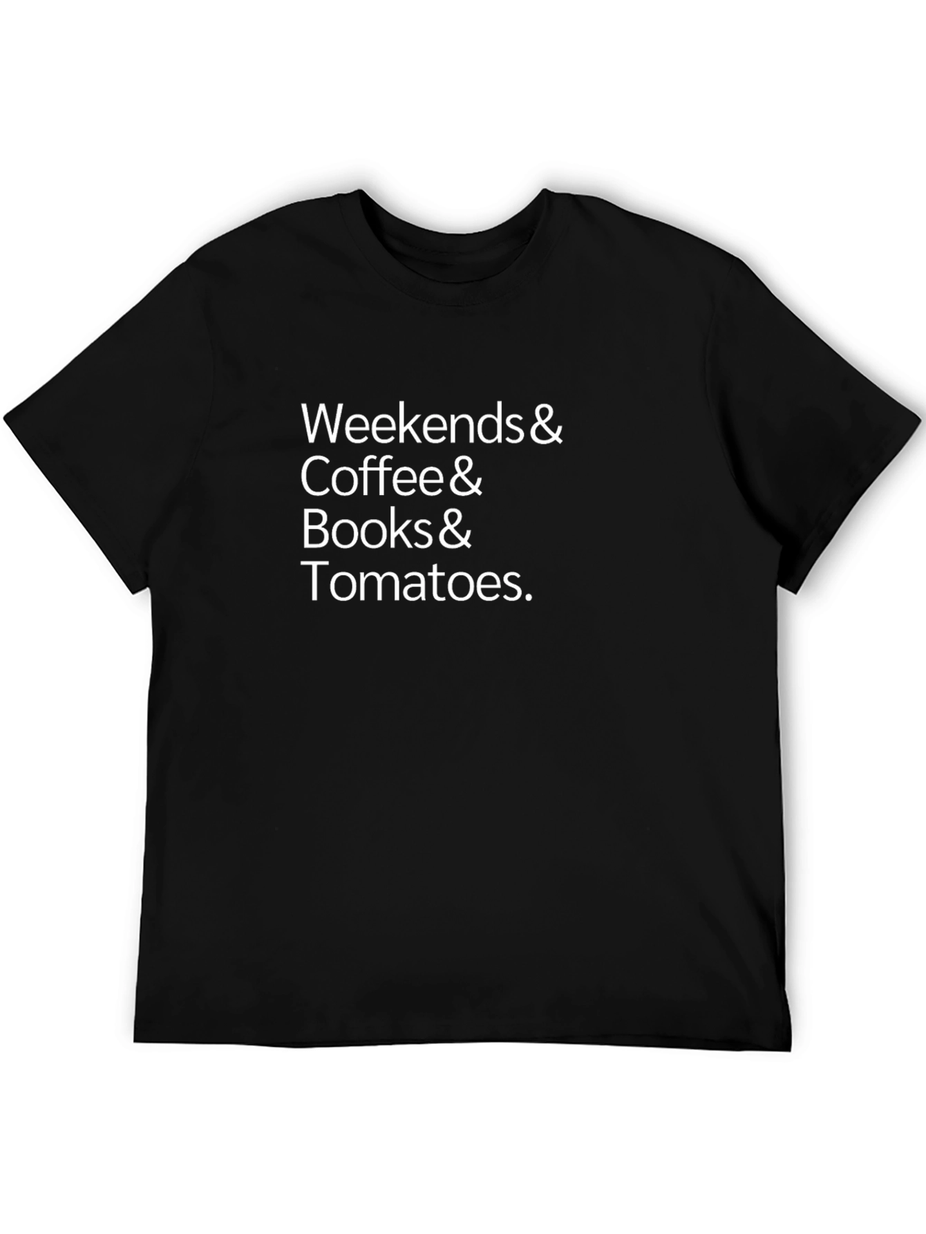 Weekends Coffee Books & Tomatoes Graphic Tee