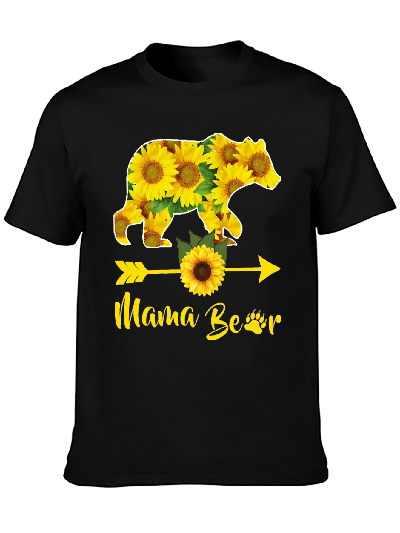 Mama Bear Sunflower Graphic Tee