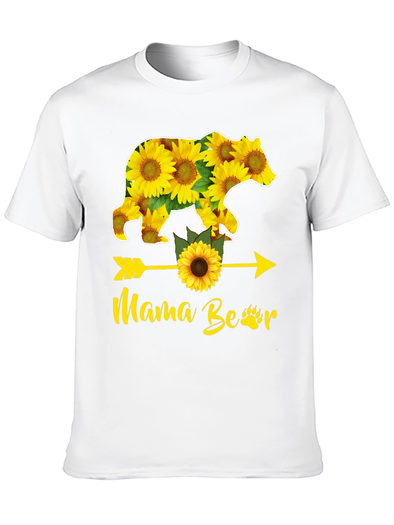Mama Bear Sunflower Graphic Tee