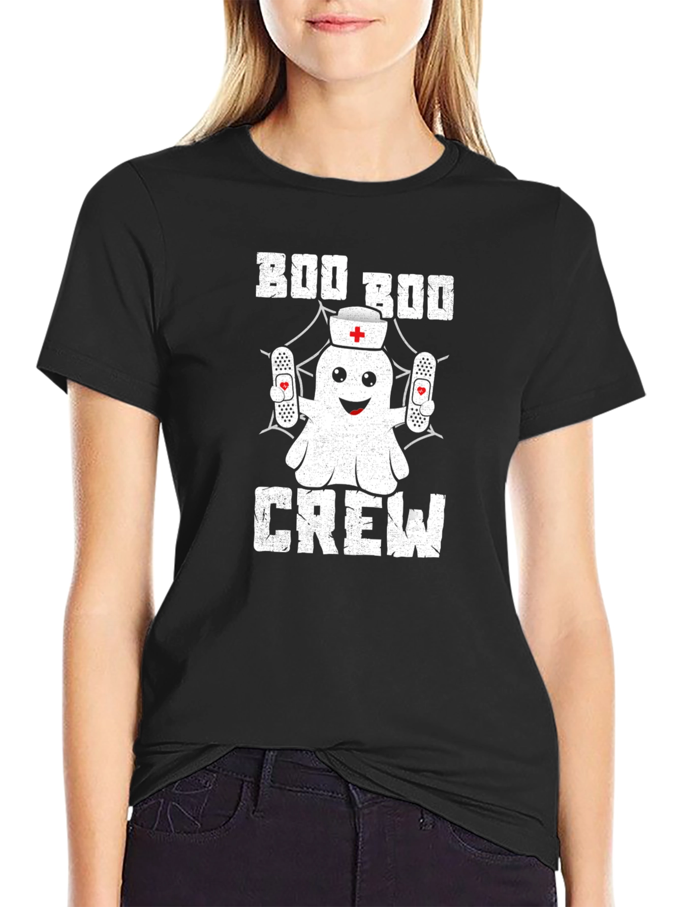 Boo Boo Crew Nurse Ghost T-Shirt
