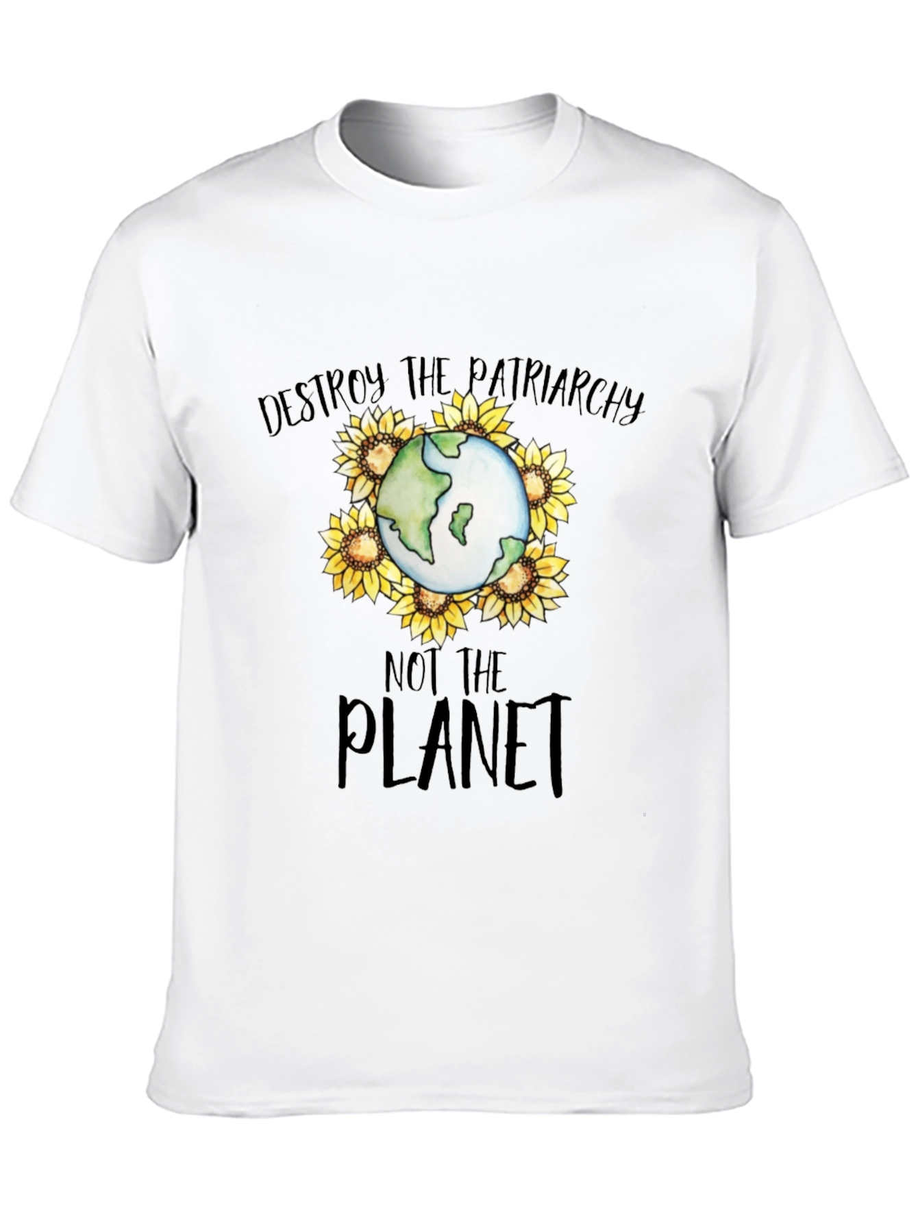 Destroy Patriarchy Planet Earth T-Shirt