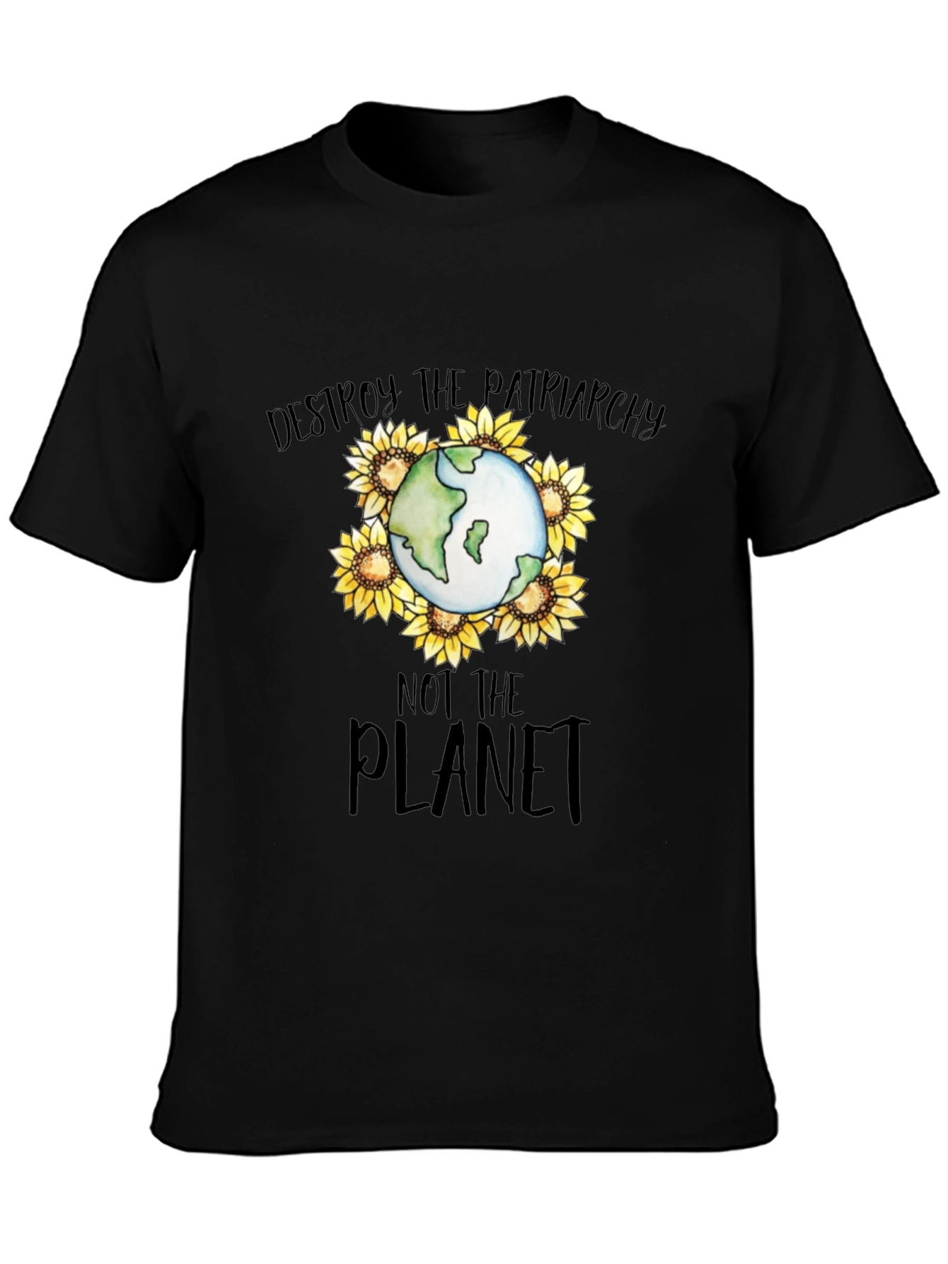 Destroy Patriarchy Planet Earth T-Shirt