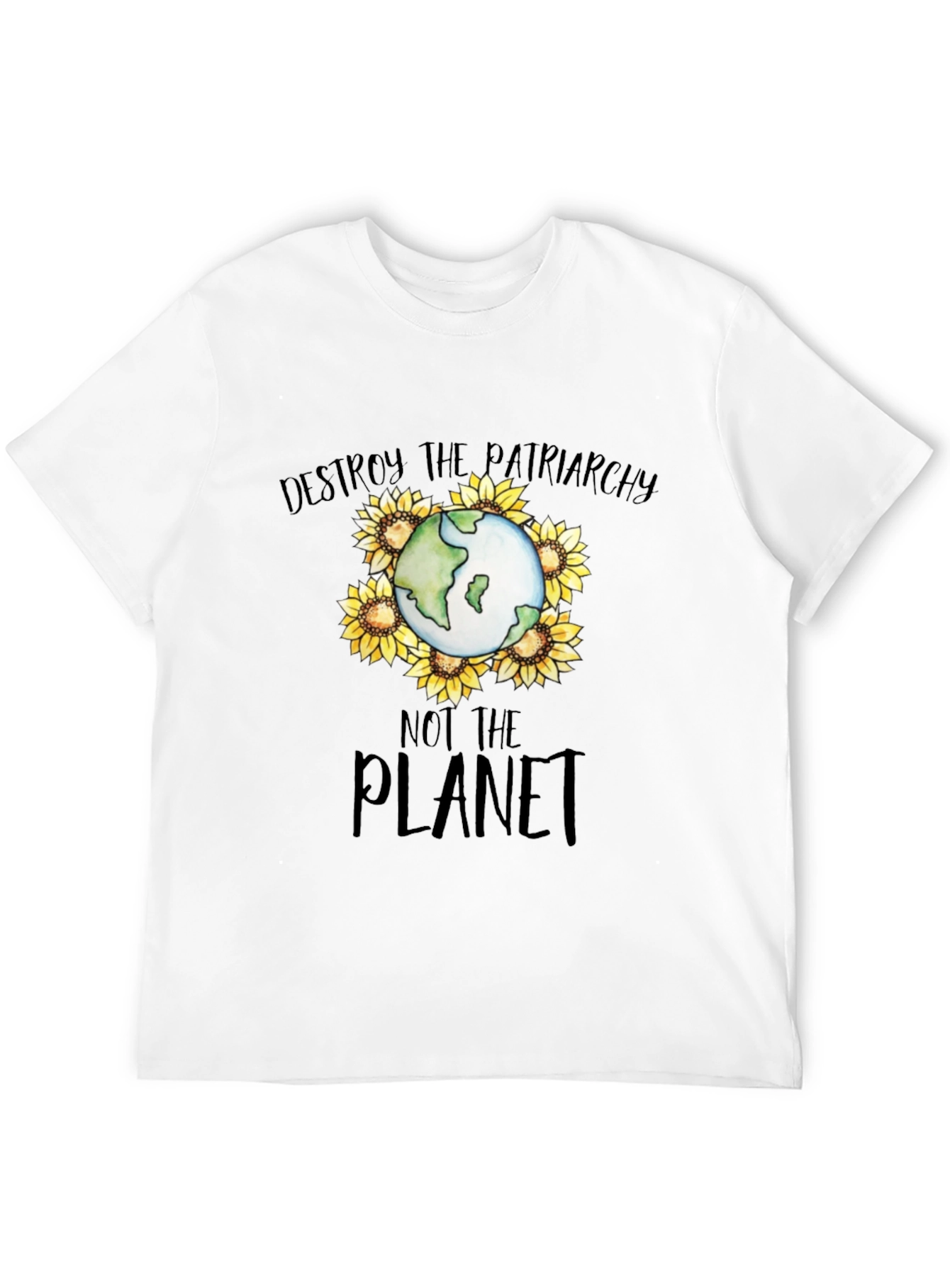 Destroy Patriarchy Planet Earth T-Shirt