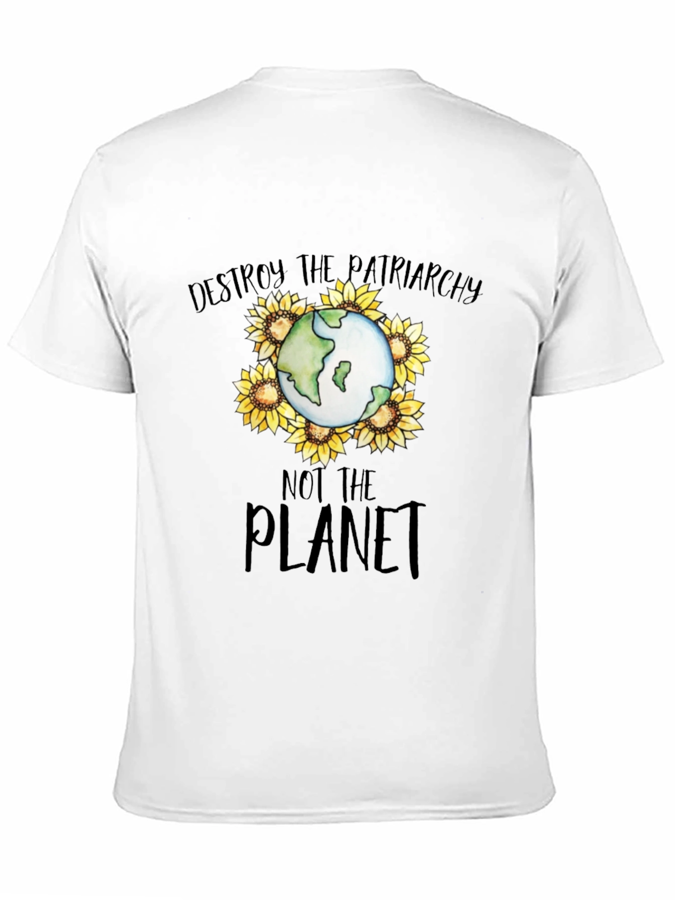 Destroy Patriarchy Planet Earth T-Shirt