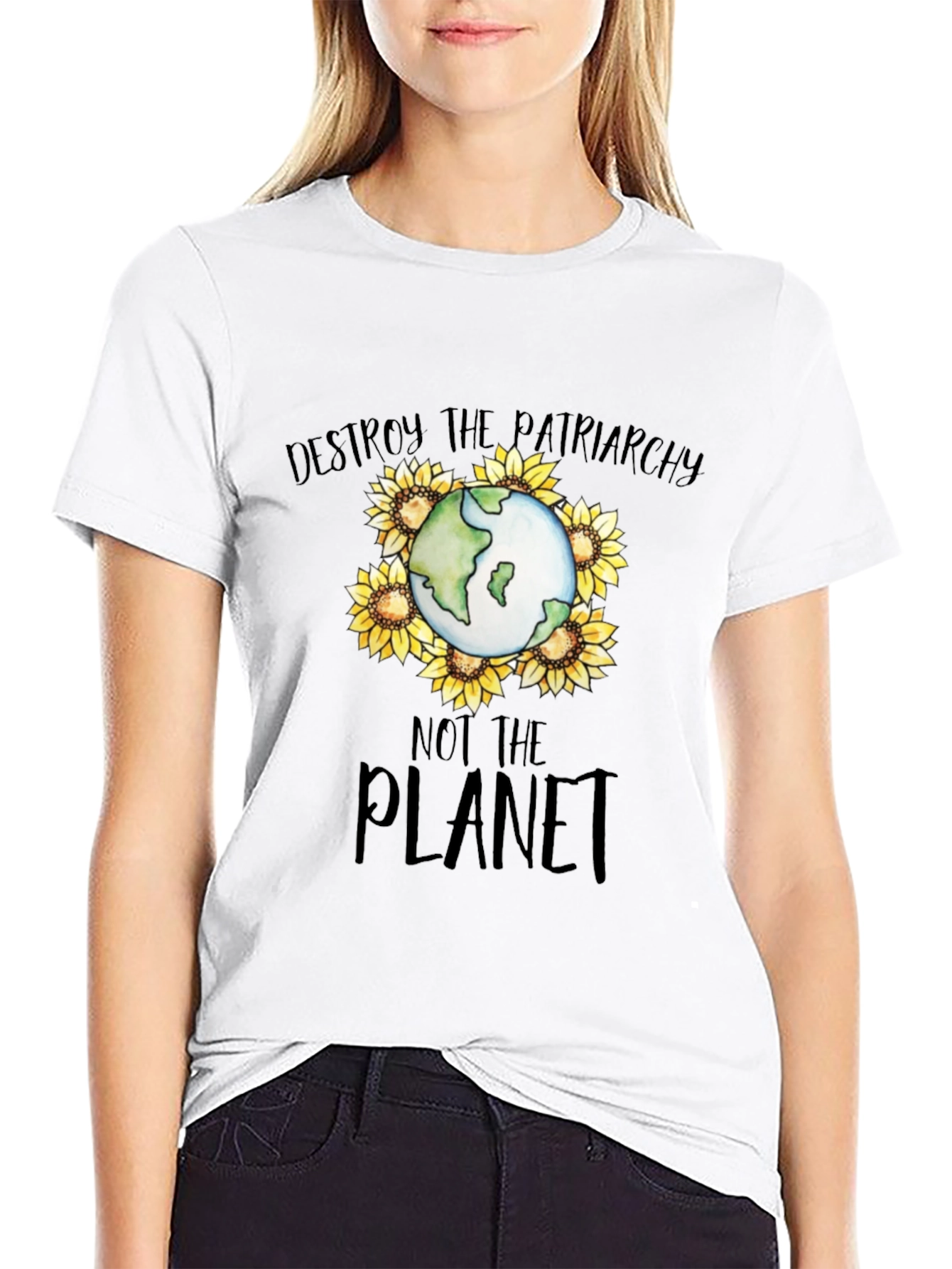 Destroy Patriarchy Planet Earth T-Shirt