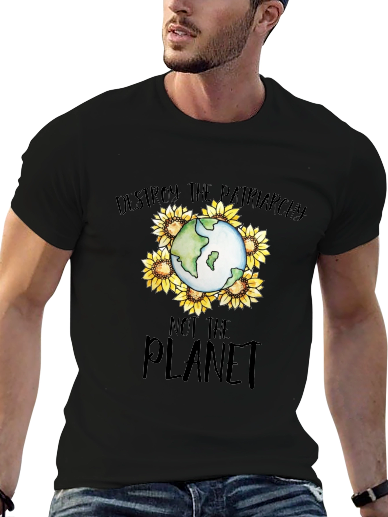 Destroy Patriarchy Planet Earth T-Shirt