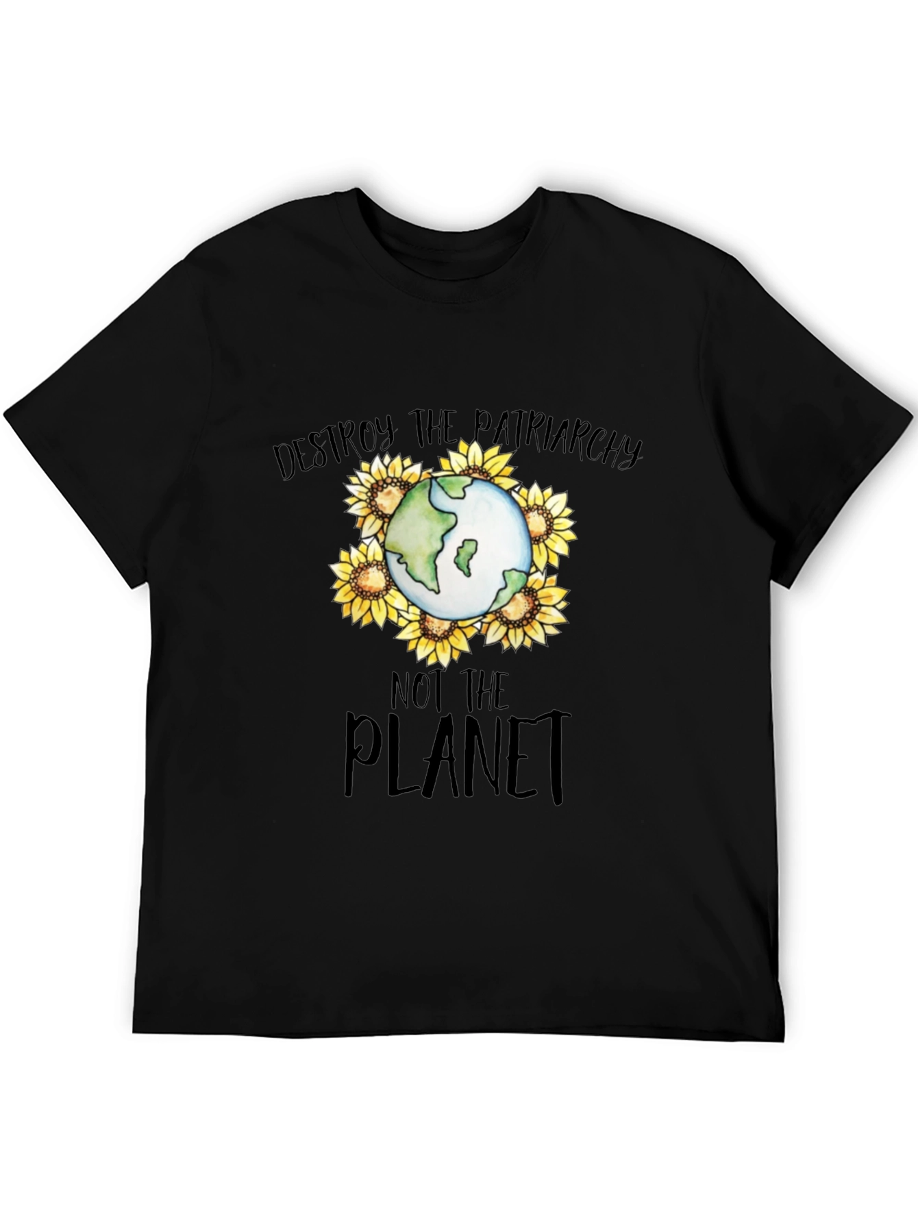 Destroy Patriarchy Planet Earth T-Shirt