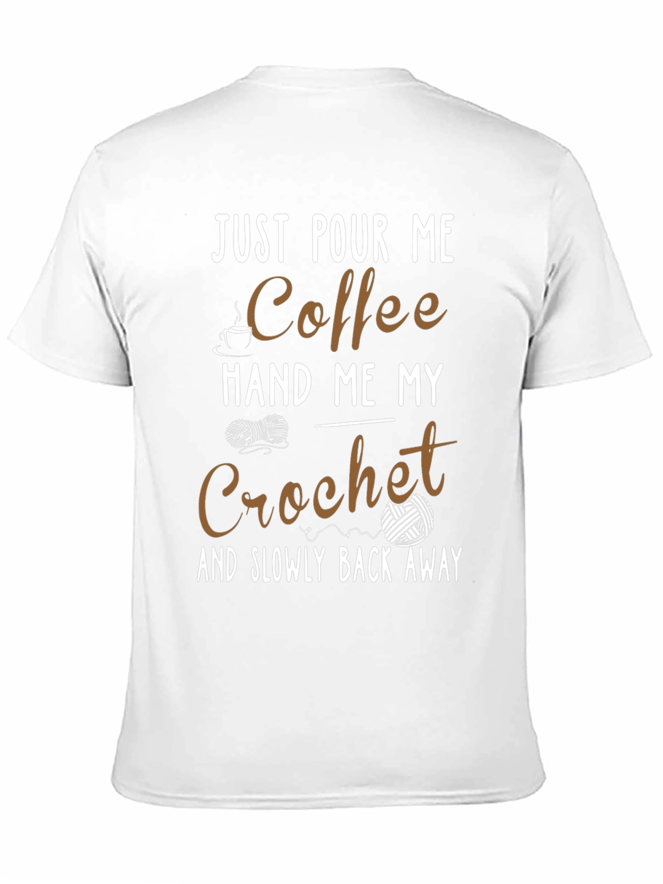 Coffee & Crochet T-Shirt - Funny Hobby Tee