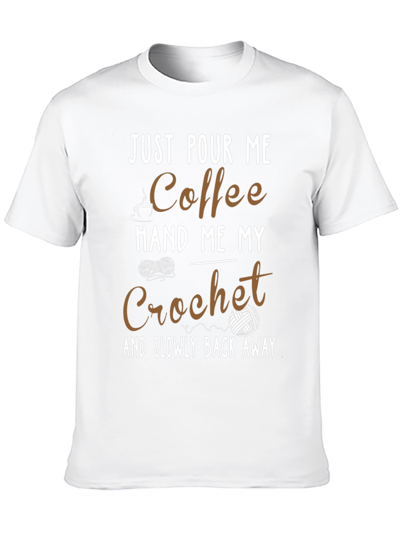 Coffee & Crochet T-Shirt - Funny Hobby Tee