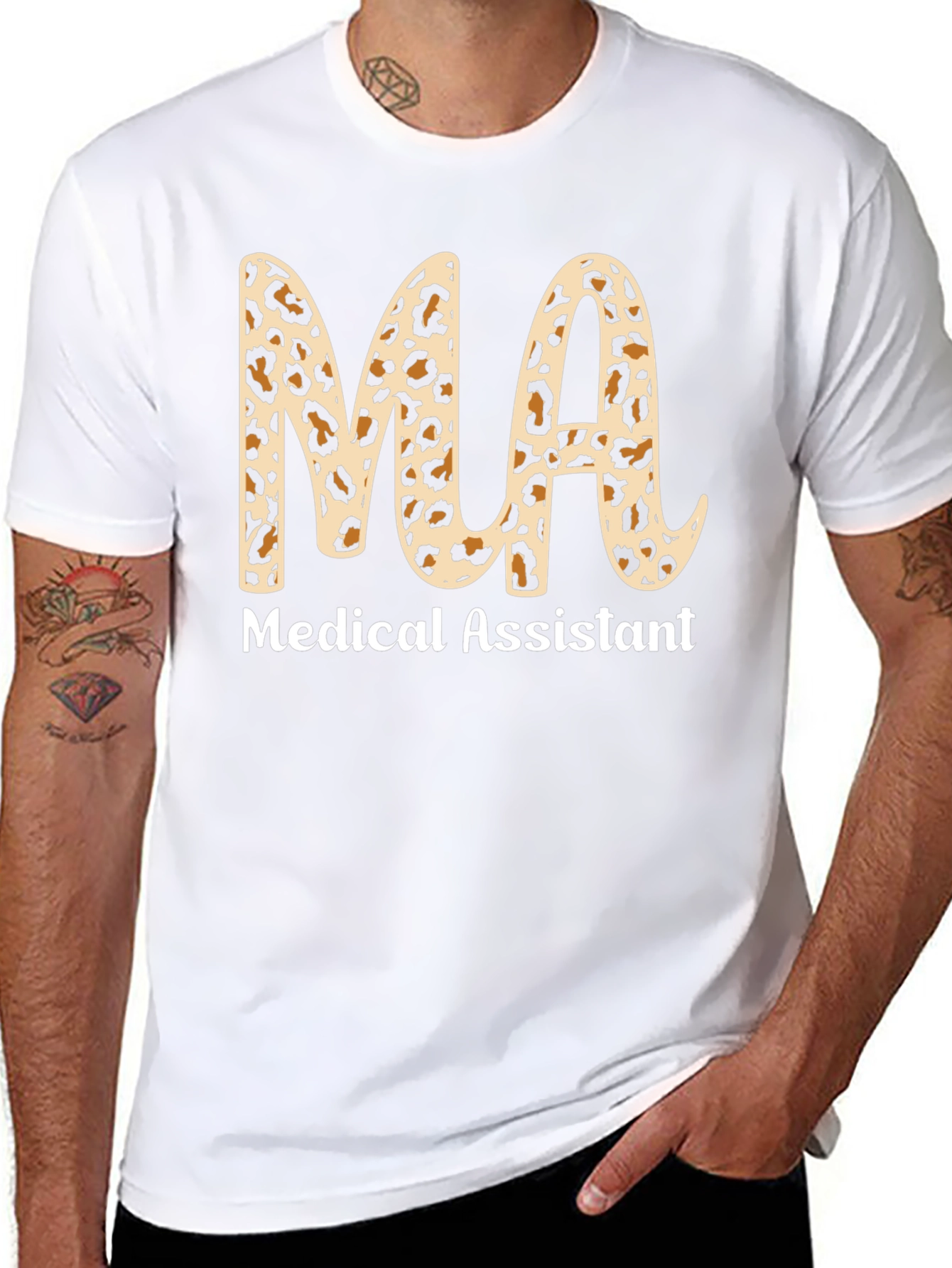 Medical Assistant Leopard Print T-Shirt