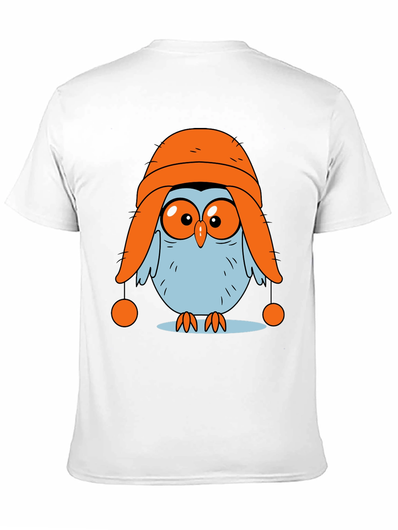 Owl in Hat Graphic T-Shirt - Quirky and Fun!