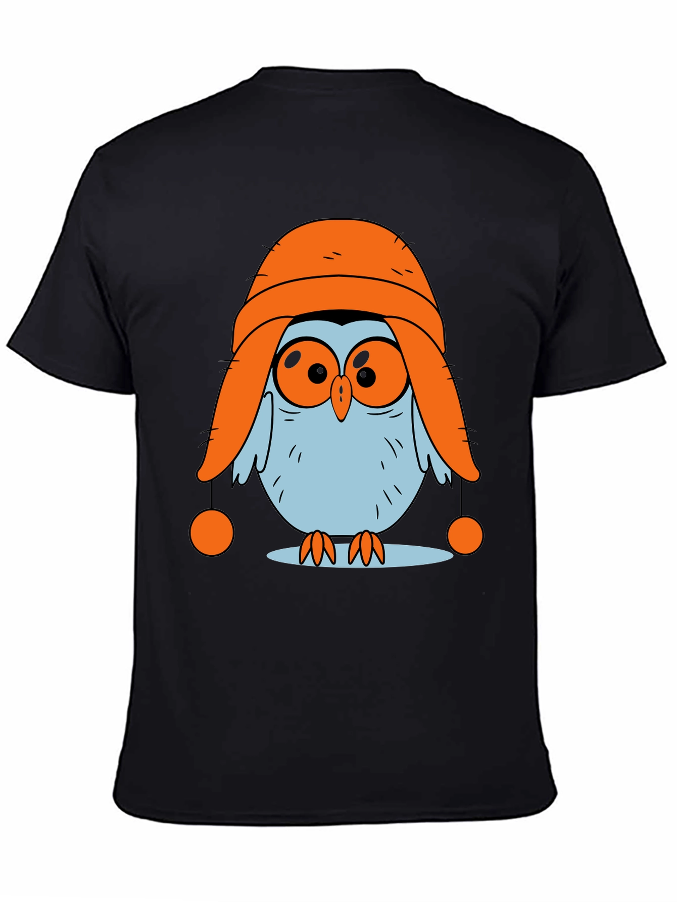 Owl in Hat Graphic T-Shirt - Quirky and Fun!