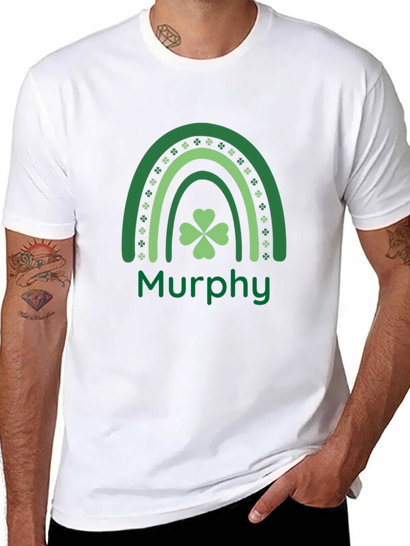 St. Patricks Day Rainbow Personalized T-Shirt