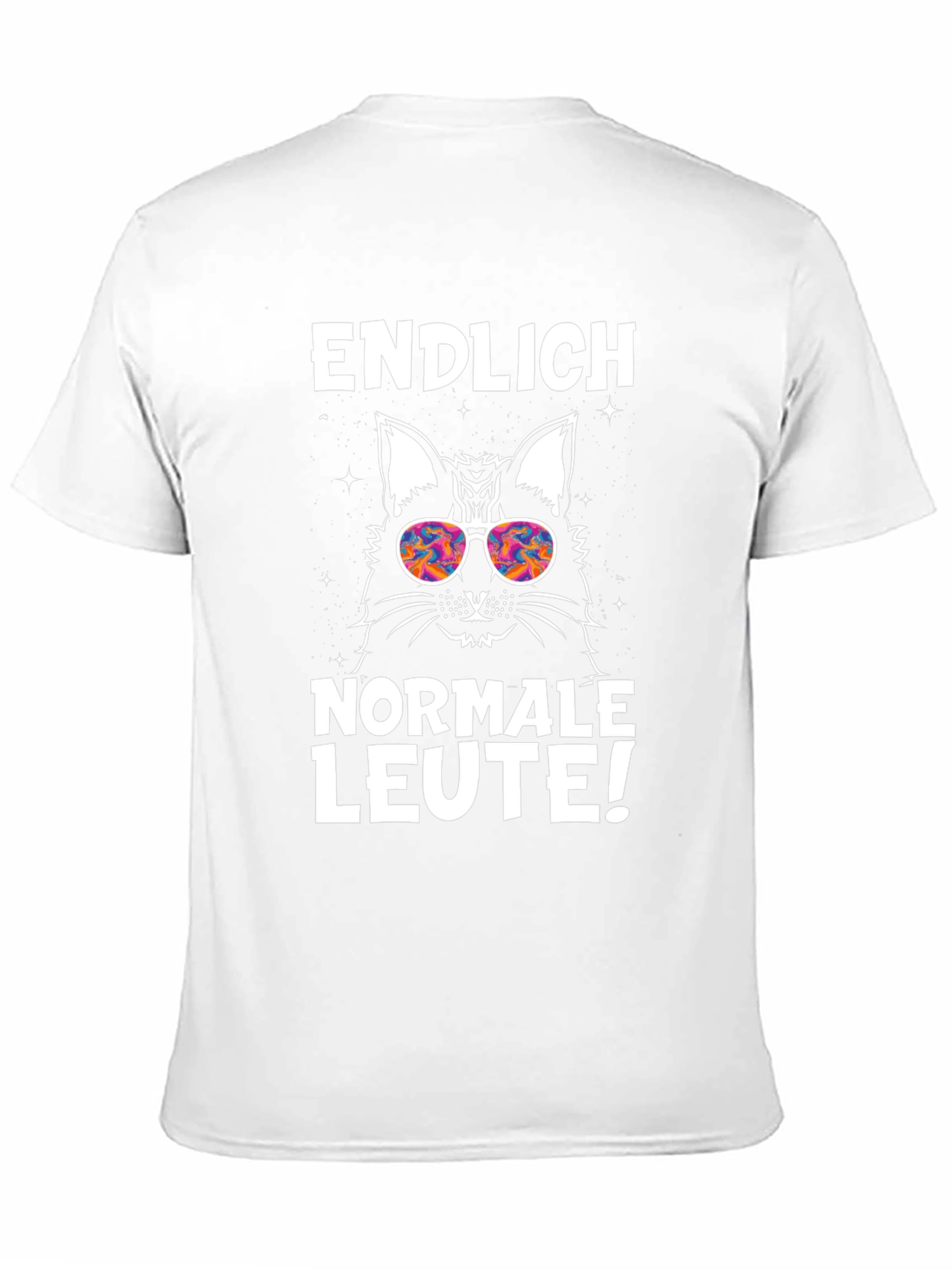 Endlich Normale Leute Cat Graphic Tee