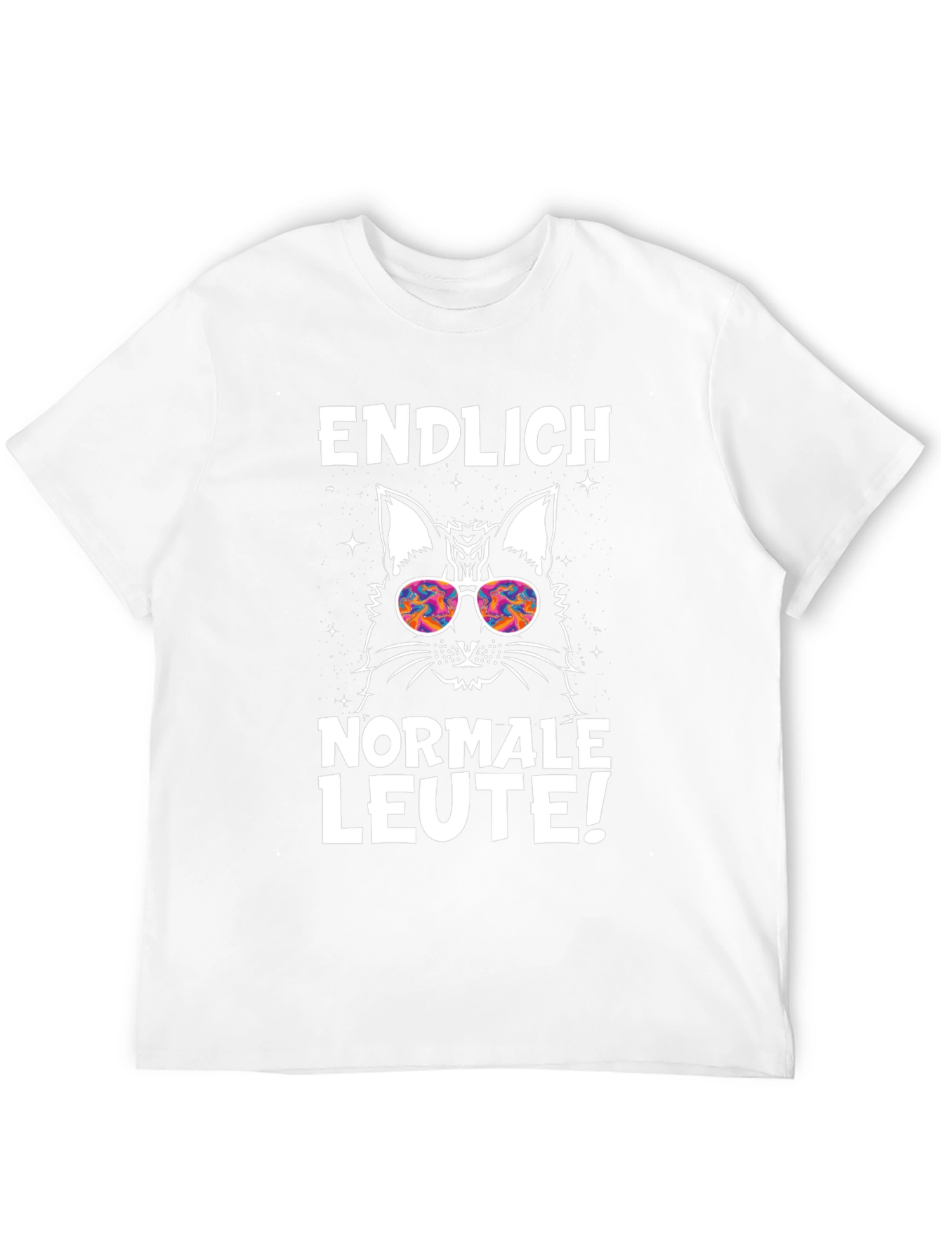 Endlich Normale Leute Cat Graphic Tee