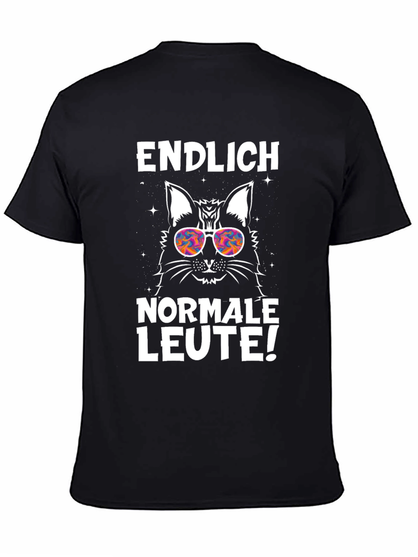 Endlich Normale Leute Cat Graphic Tee