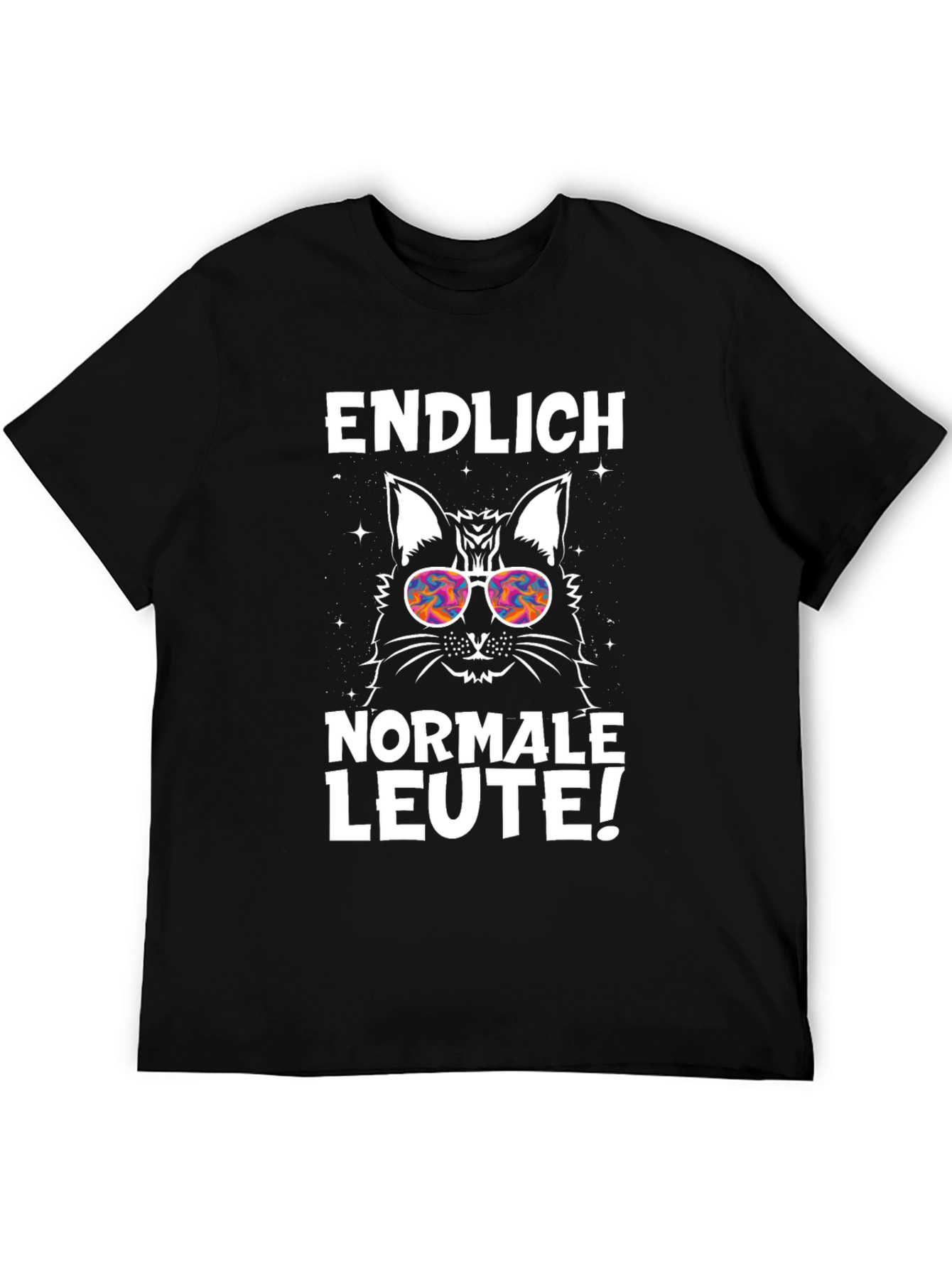 Endlich Normale Leute Cat Graphic Tee