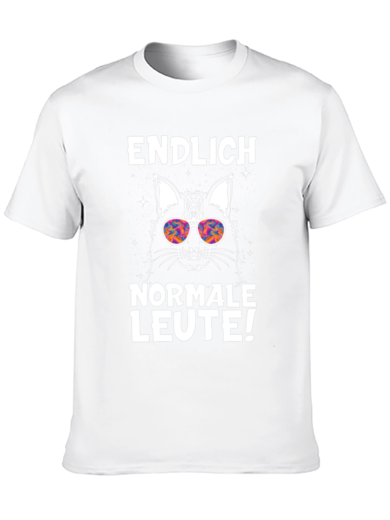 Endlich Normale Leute Cat Graphic Tee