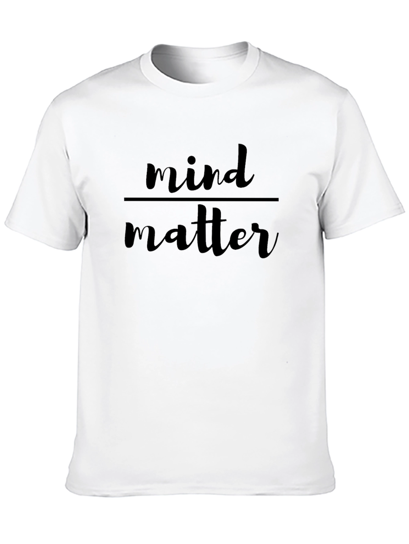 Mind Over Matter Black Graphic T-Shirt