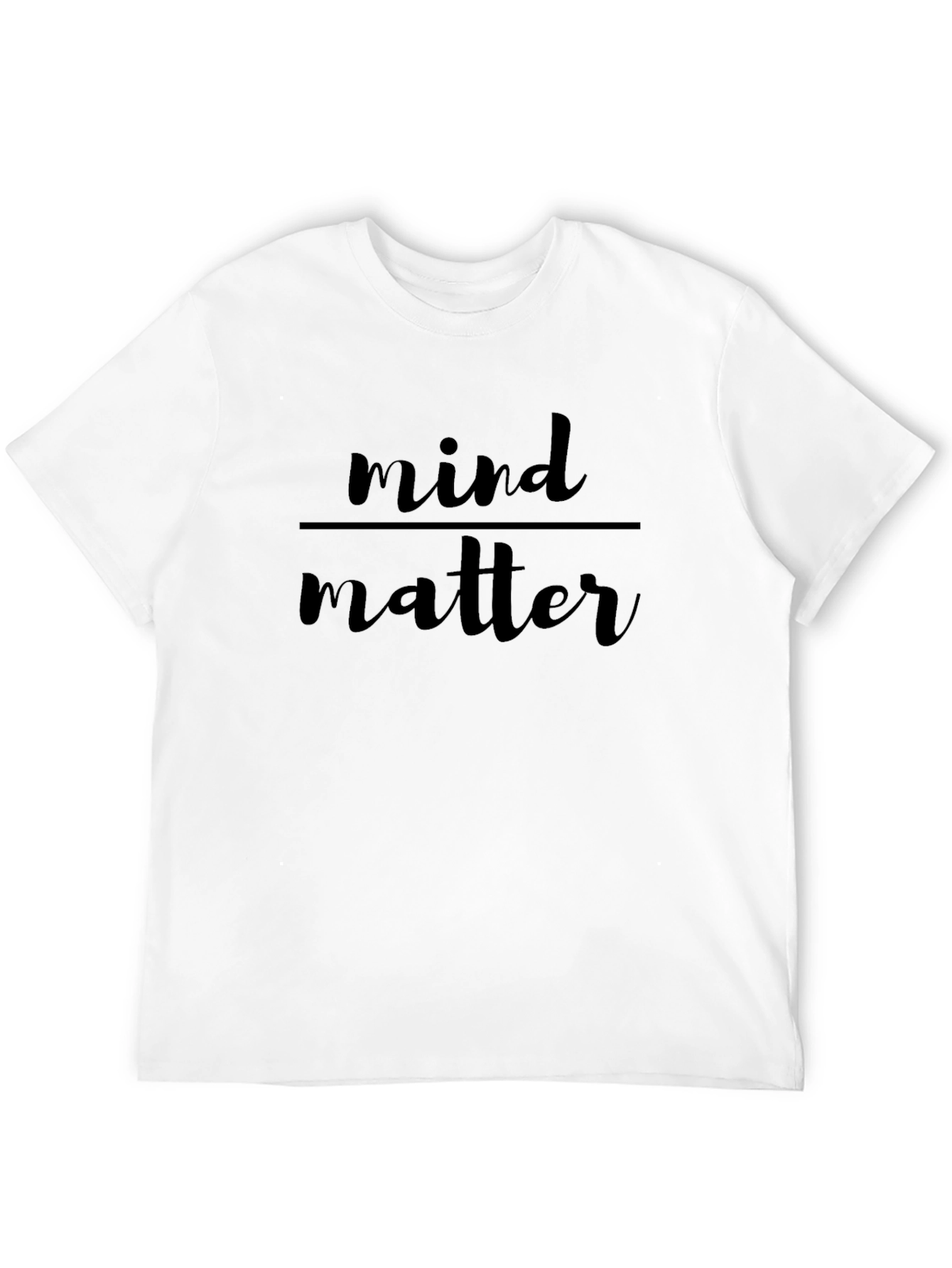 Mind Over Matter Black Graphic T-Shirt