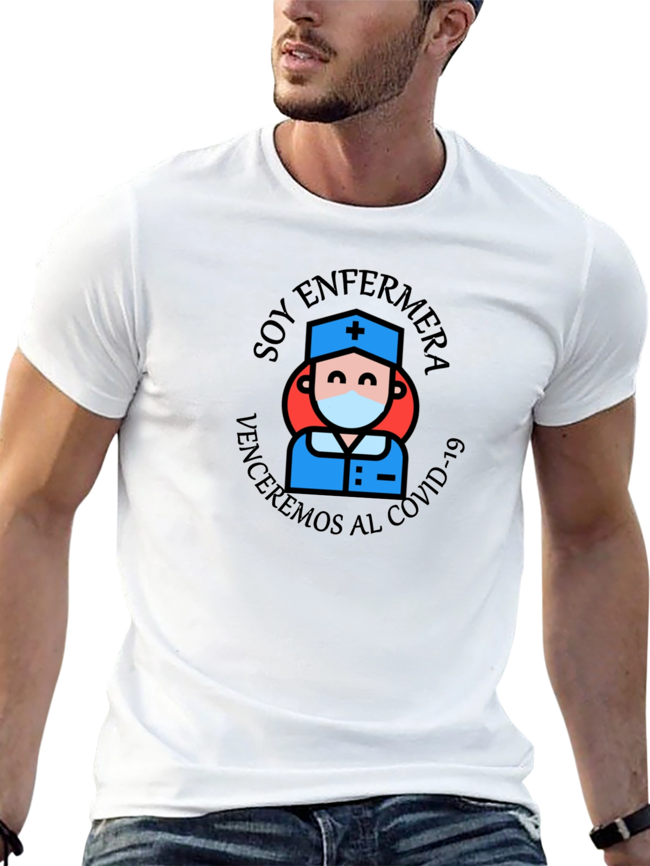Soy Enfermera T-Shirt: COVID-19 Nurse Hero Tee