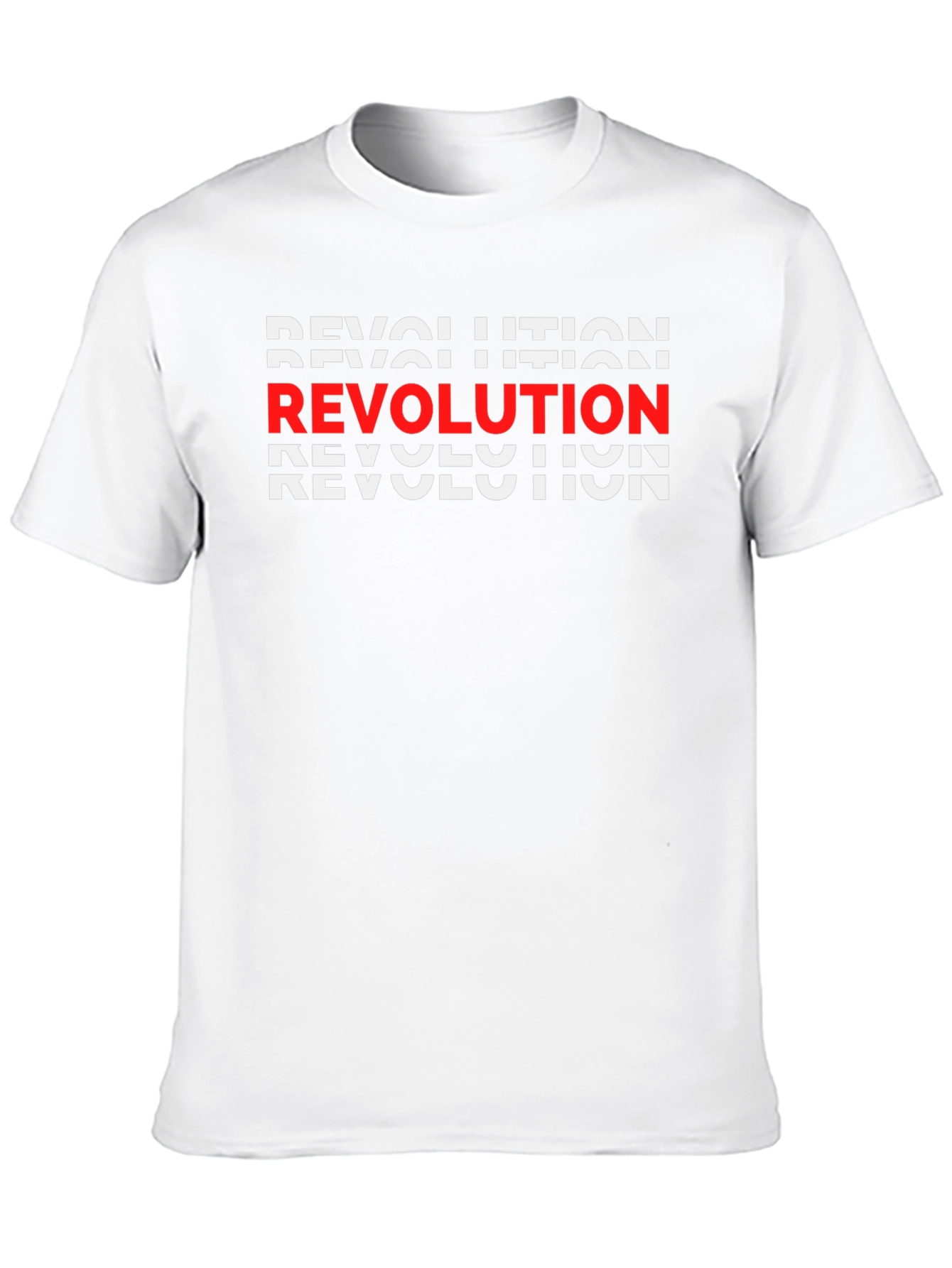 Revolution Graphic Print Crew Neck T-Shirt