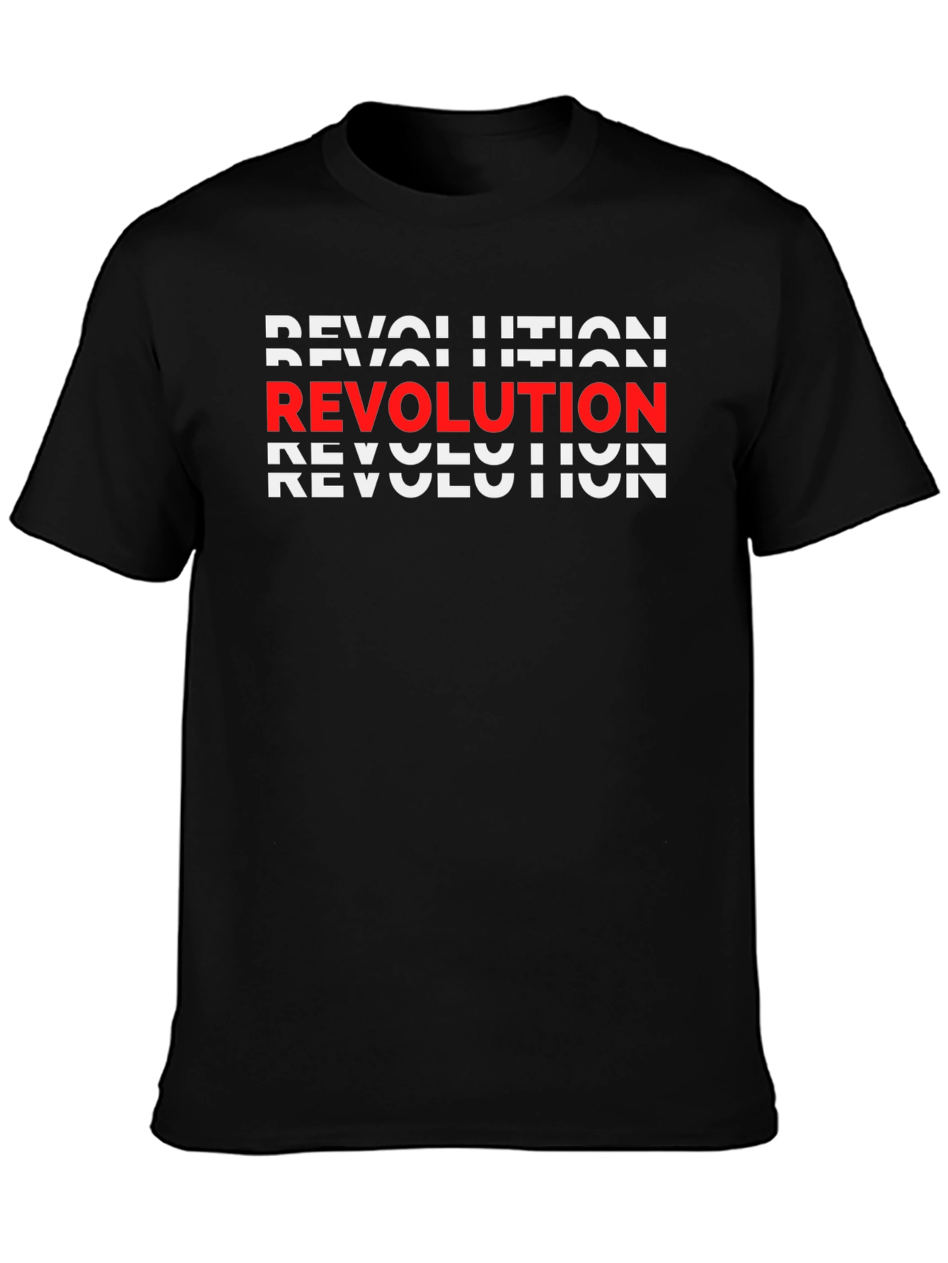 Revolution Graphic Print Crew Neck T-Shirt