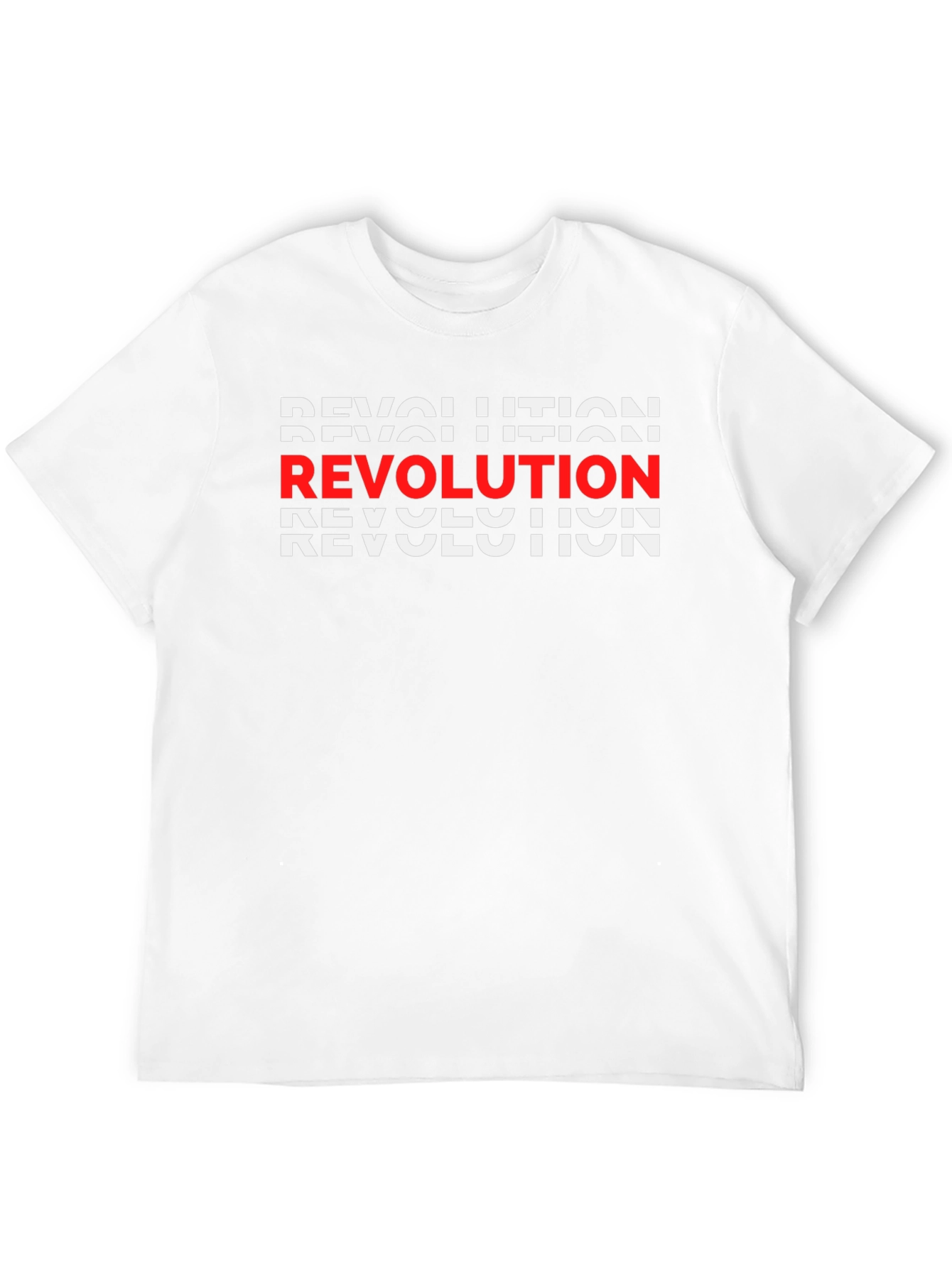 Revolution Graphic Print Crew Neck T-Shirt