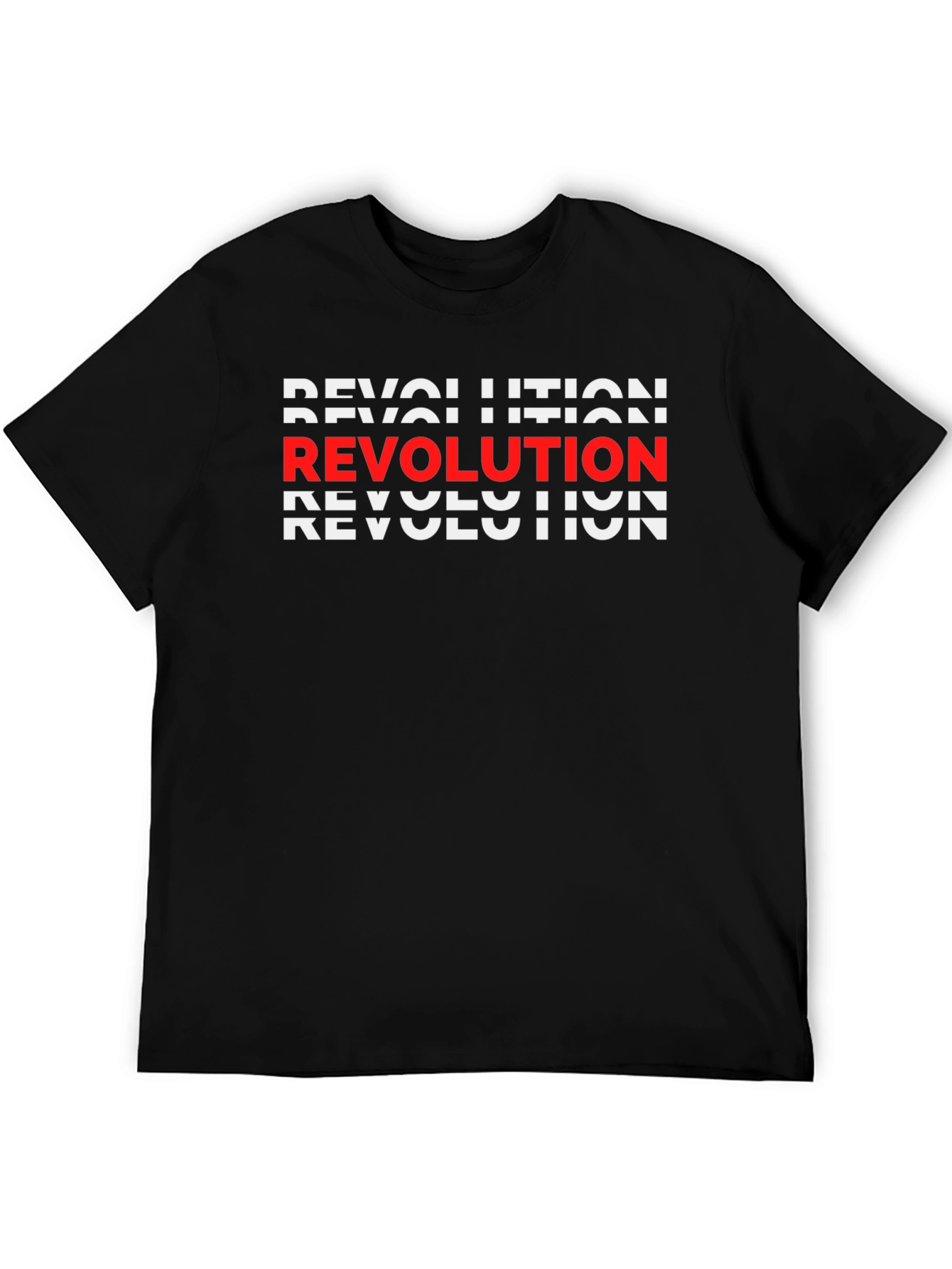 Revolution Graphic Print Crew Neck T-Shirt