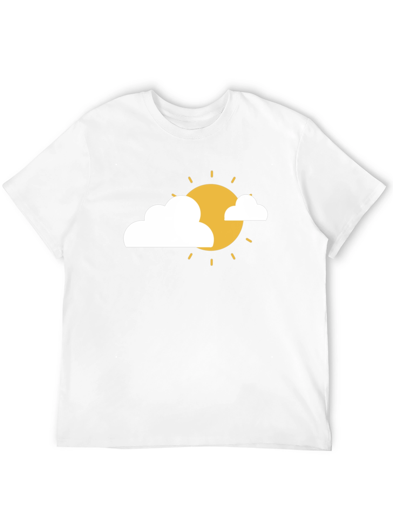 Sunny Day Graphic Tee - Black Cotton T-Shirt