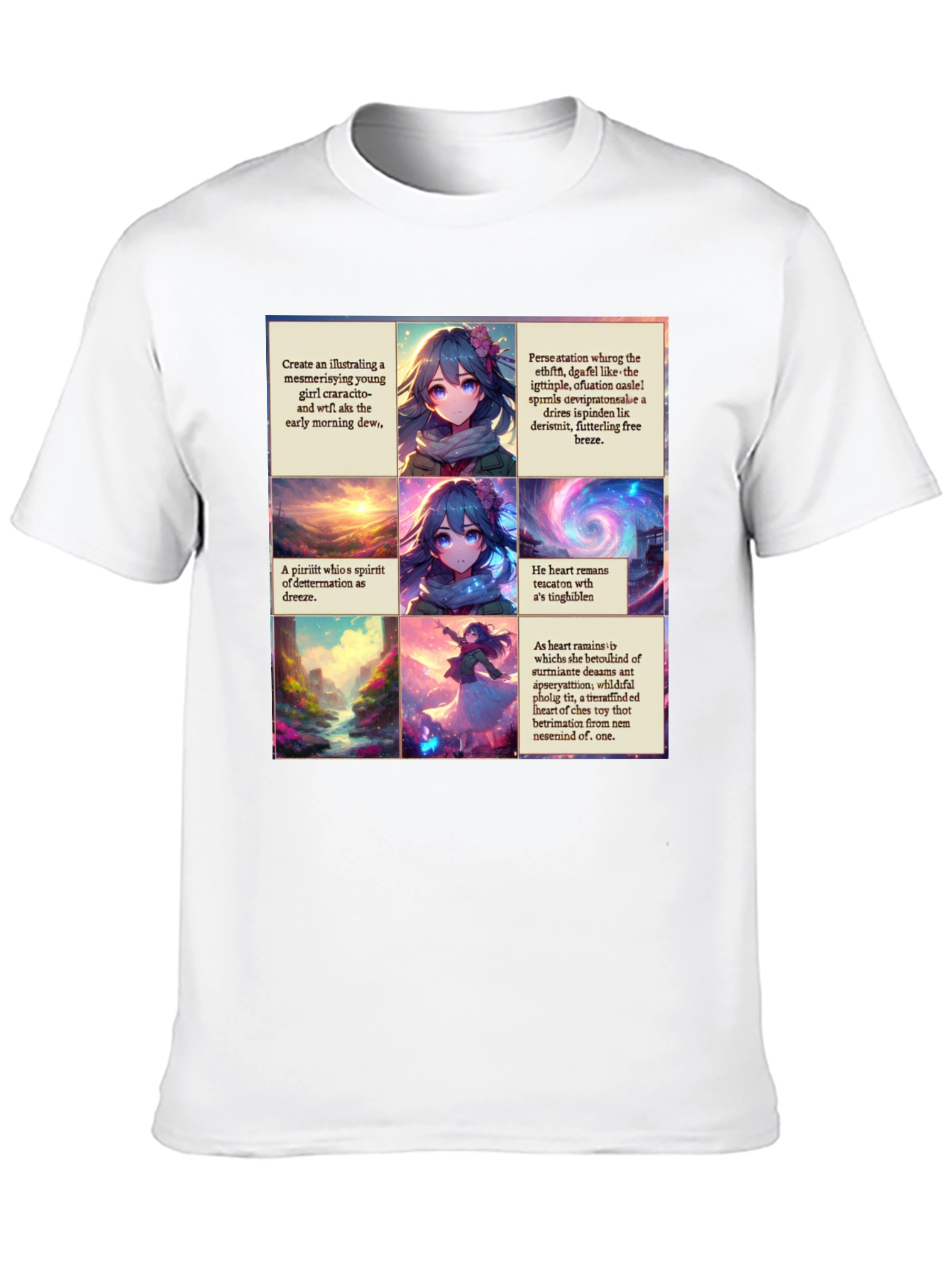 Abstract Anime T-Shirt - Unique Artistic Design