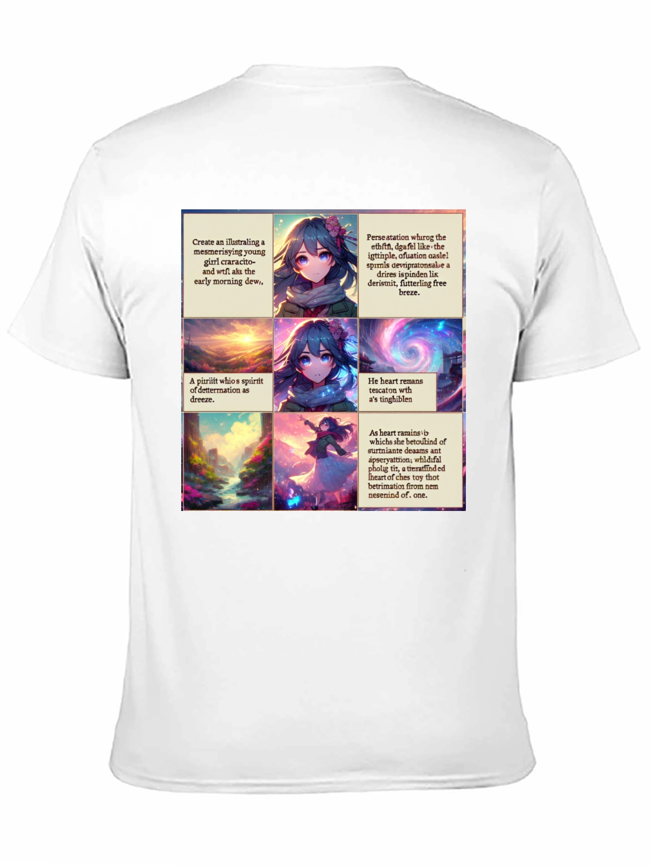 Abstract Anime T-Shirt - Unique Artistic Design