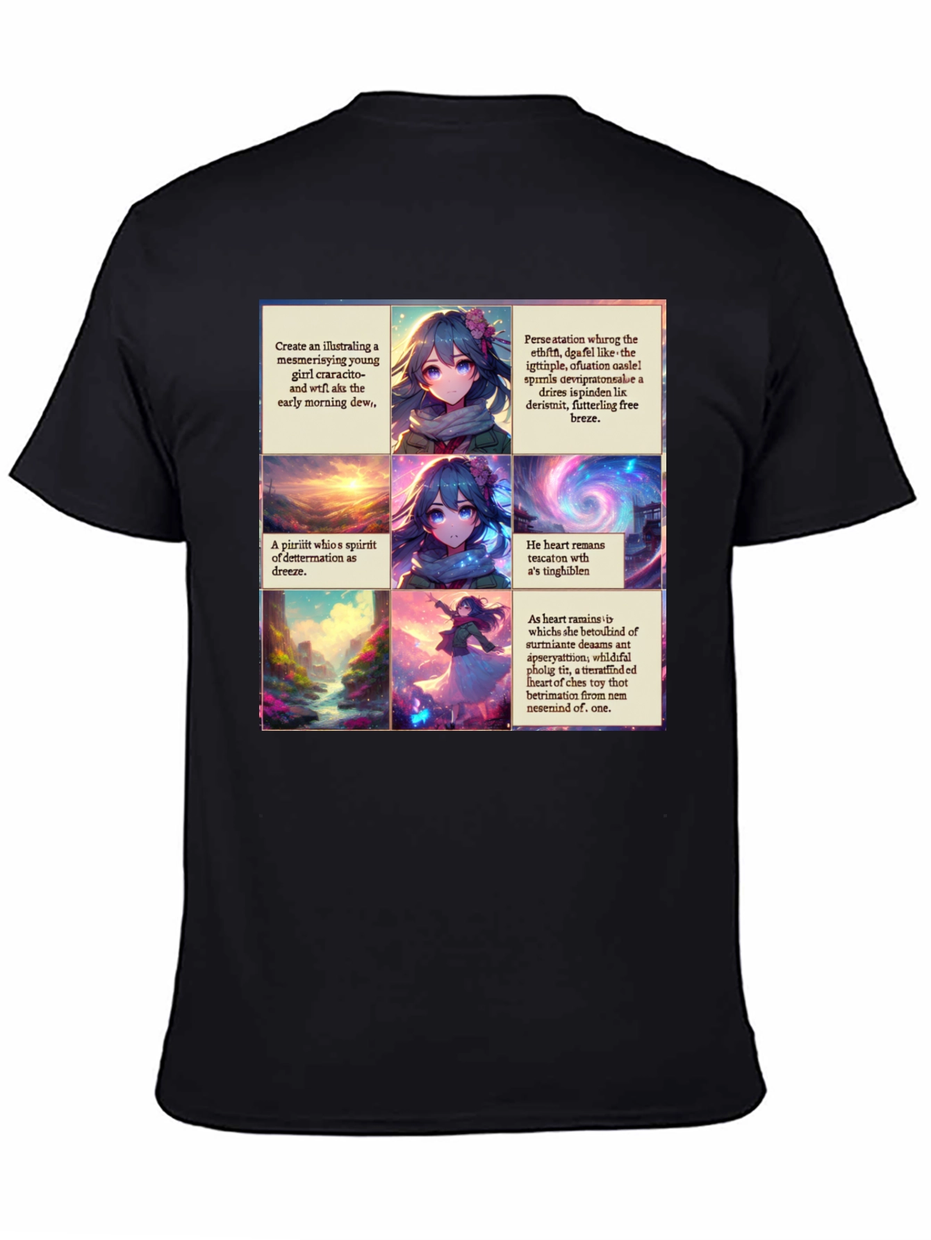 Abstract Anime T-Shirt - Unique Artistic Design