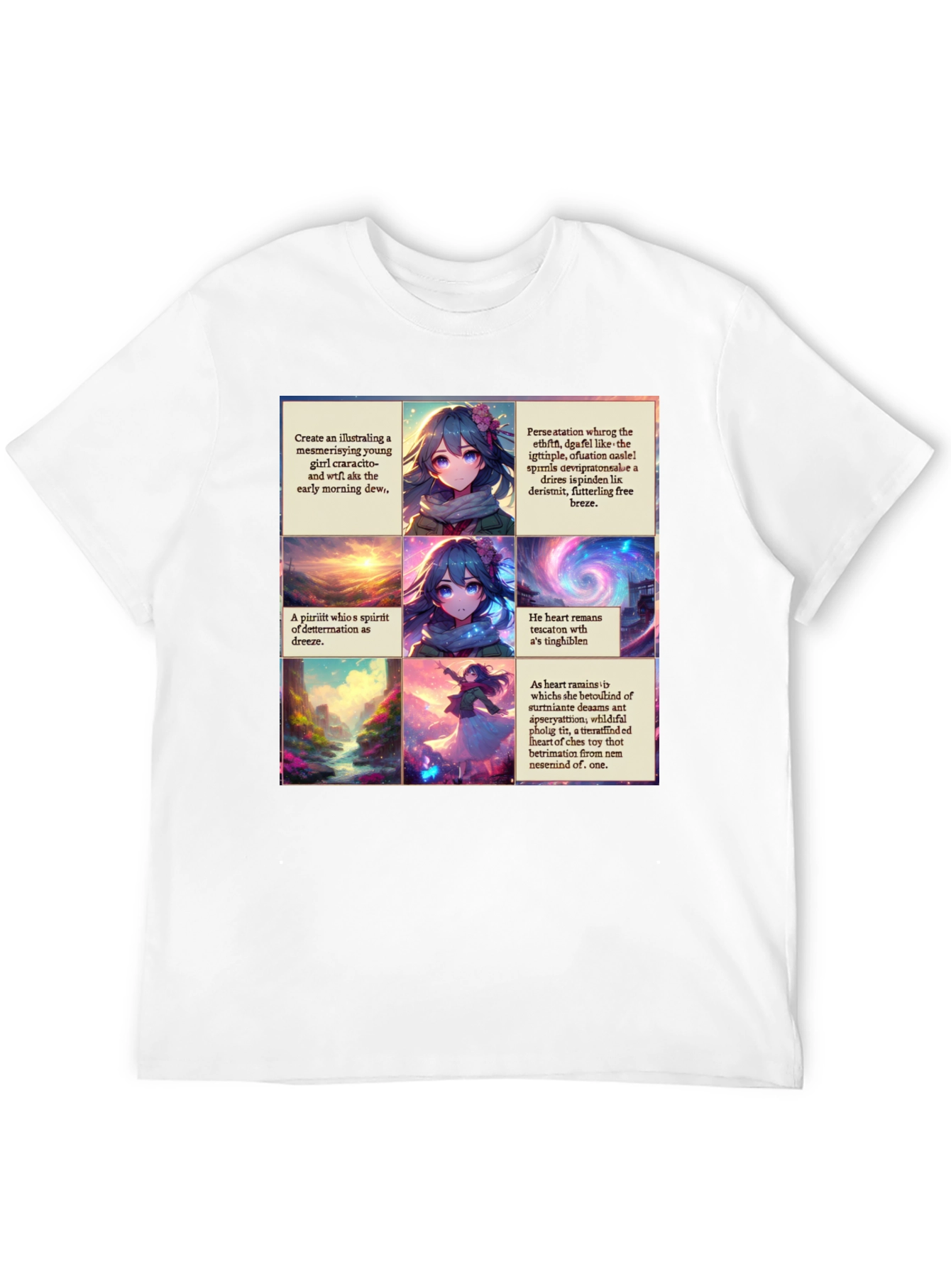 Abstract Anime T-Shirt - Unique Artistic Design