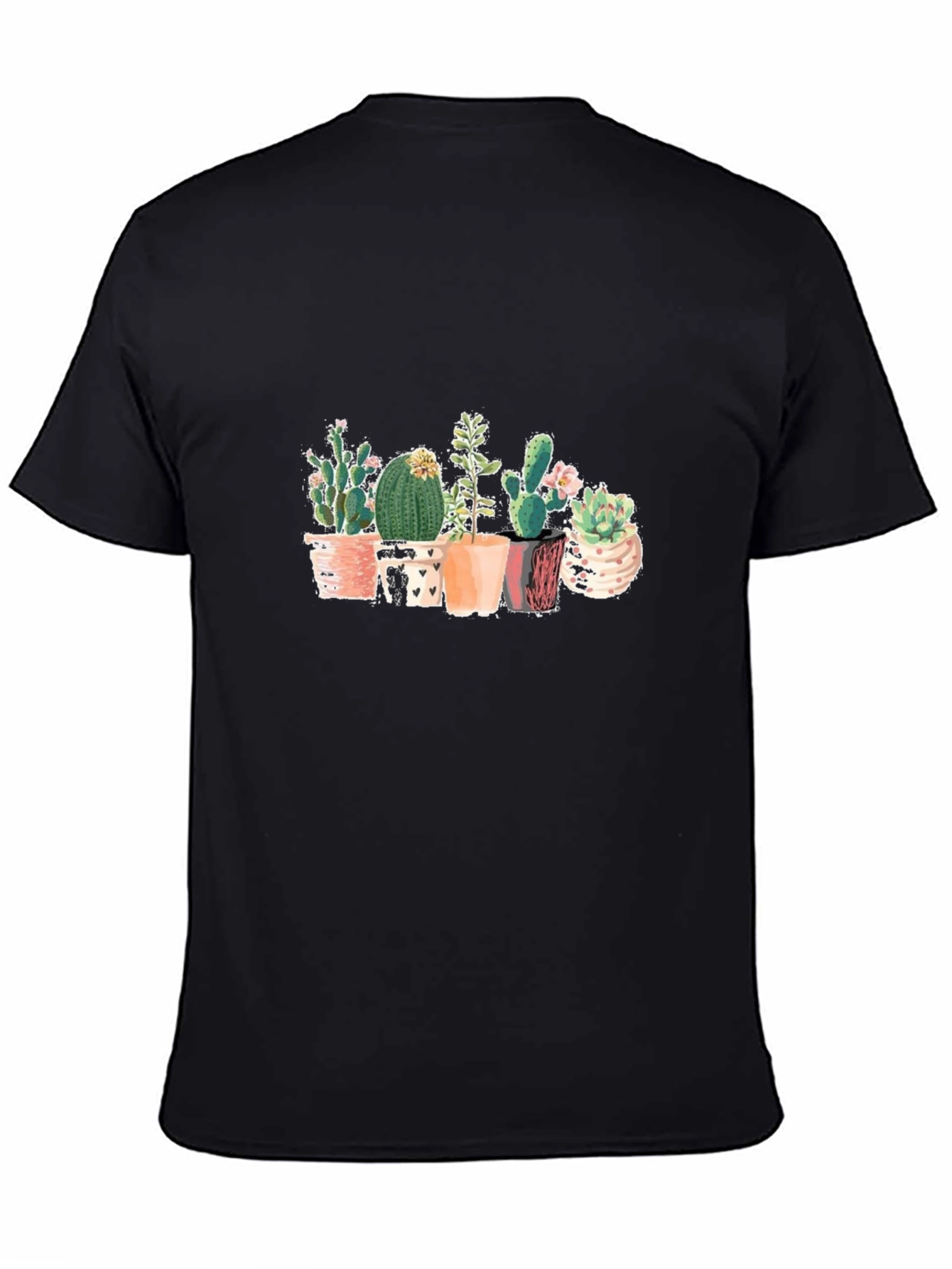 Cactus Graphic Black T-Shirt