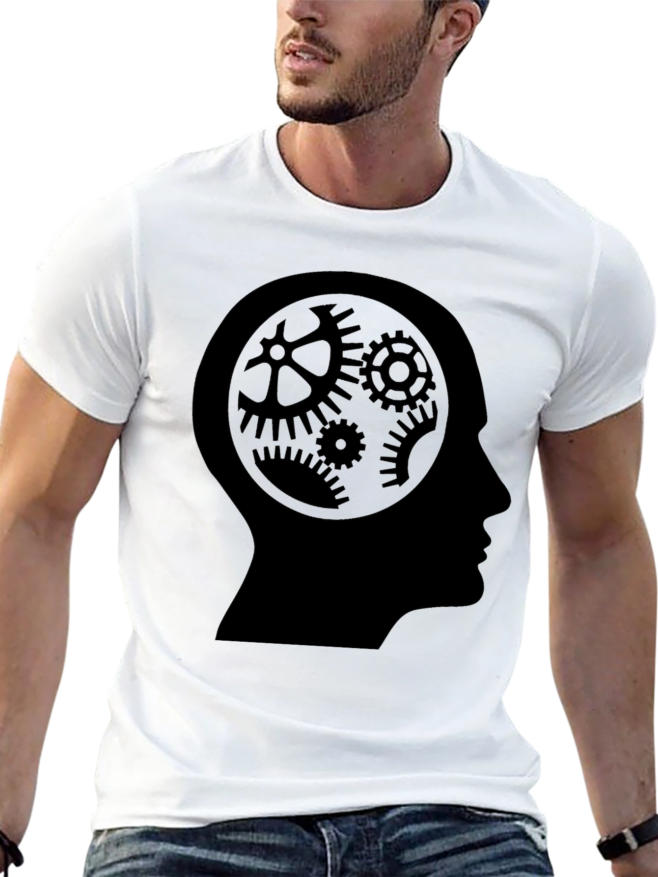 Cog Mind Black T-Shirt - Thinking Tee