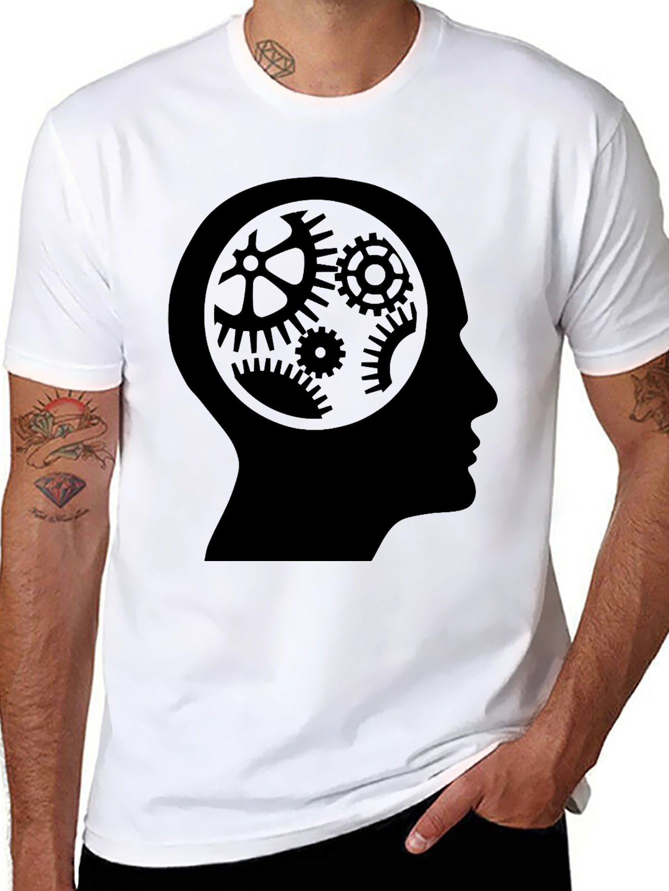 Cog Mind Black T-Shirt - Thinking Tee