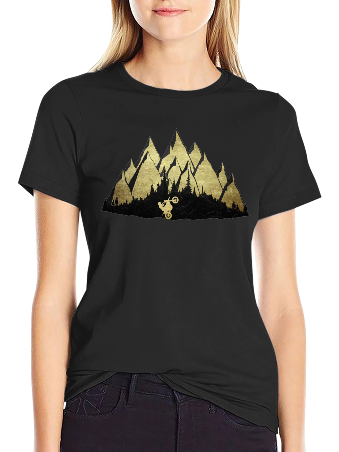 Mountain Biker Tee - Adventure Awaits!