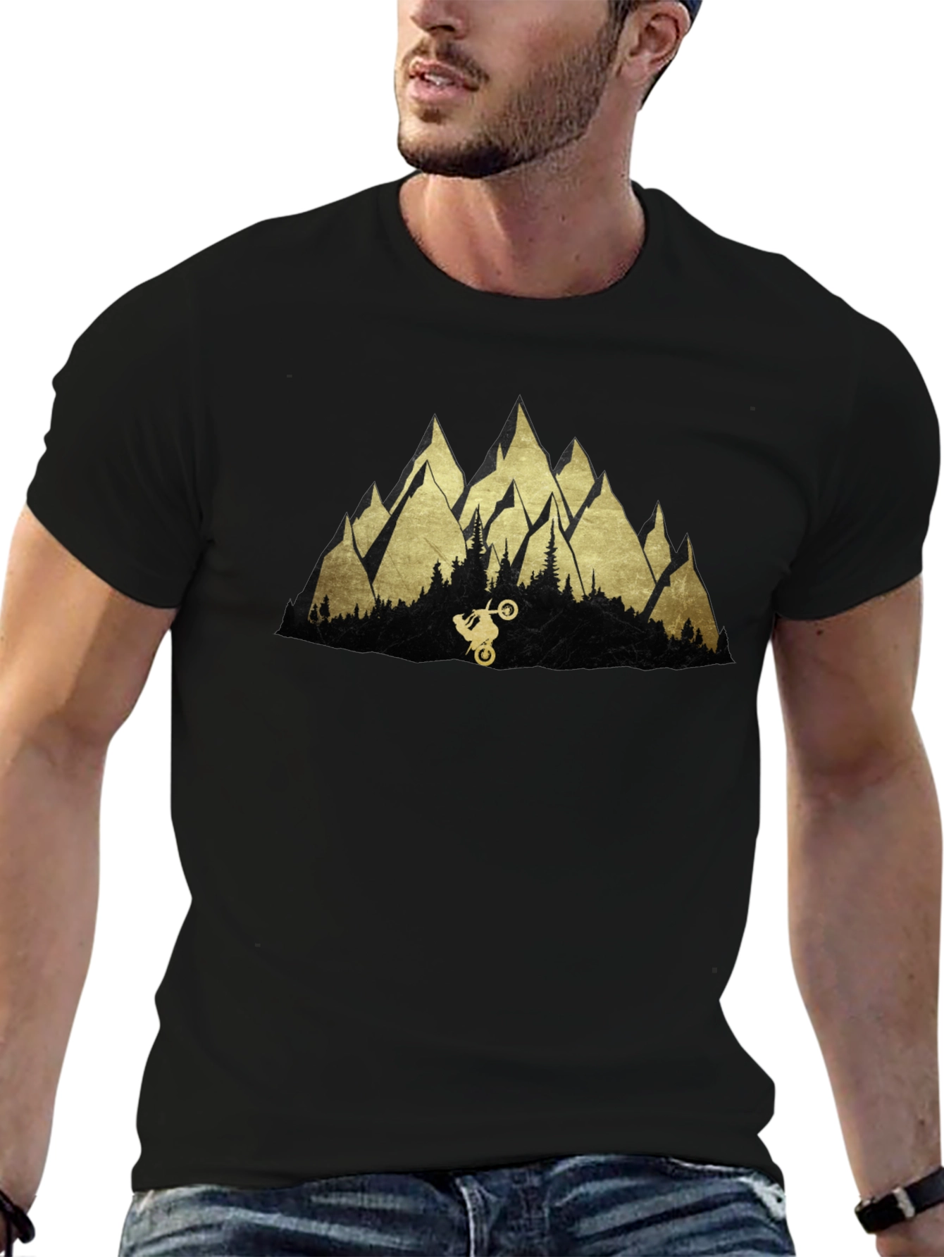 Mountain Biker Tee - Adventure Awaits!