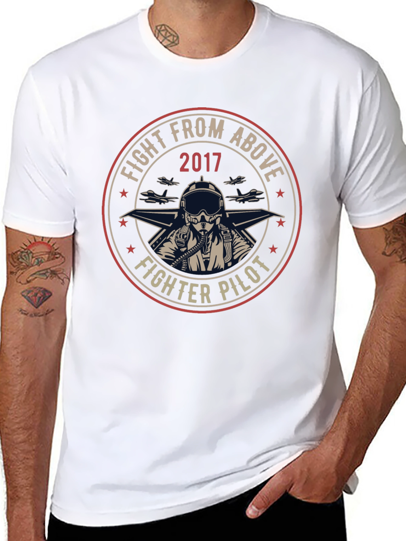 Fighter Pilot Graphic T-Shirt - Fight From Above 2017