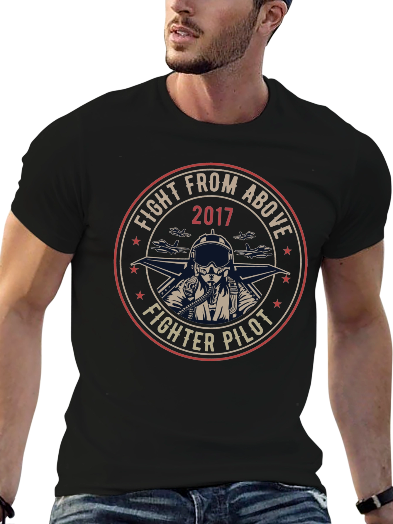Fighter Pilot Graphic T-Shirt - Fight From Above 2017