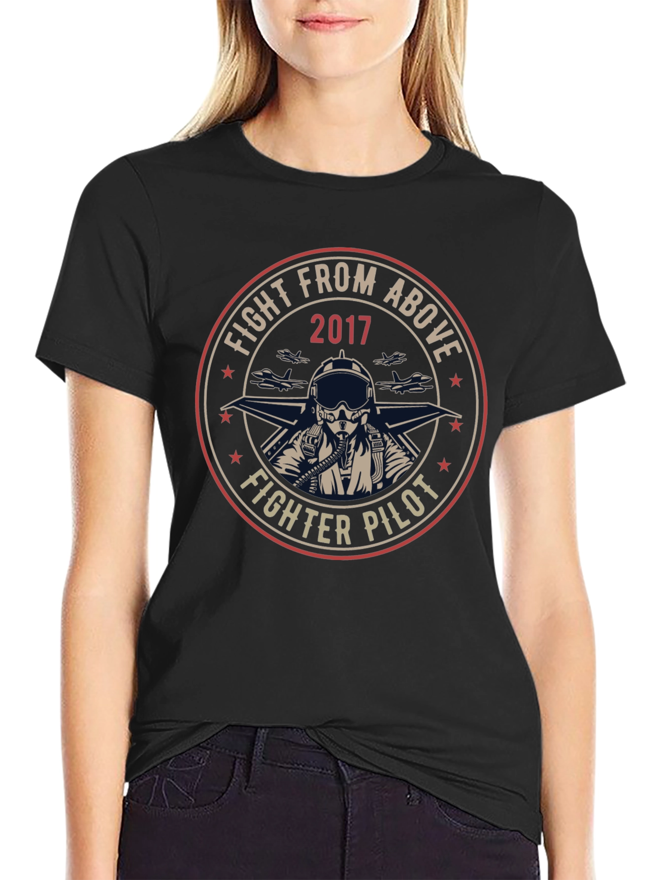 Fighter Pilot Graphic T-Shirt - Fight From Above 2017